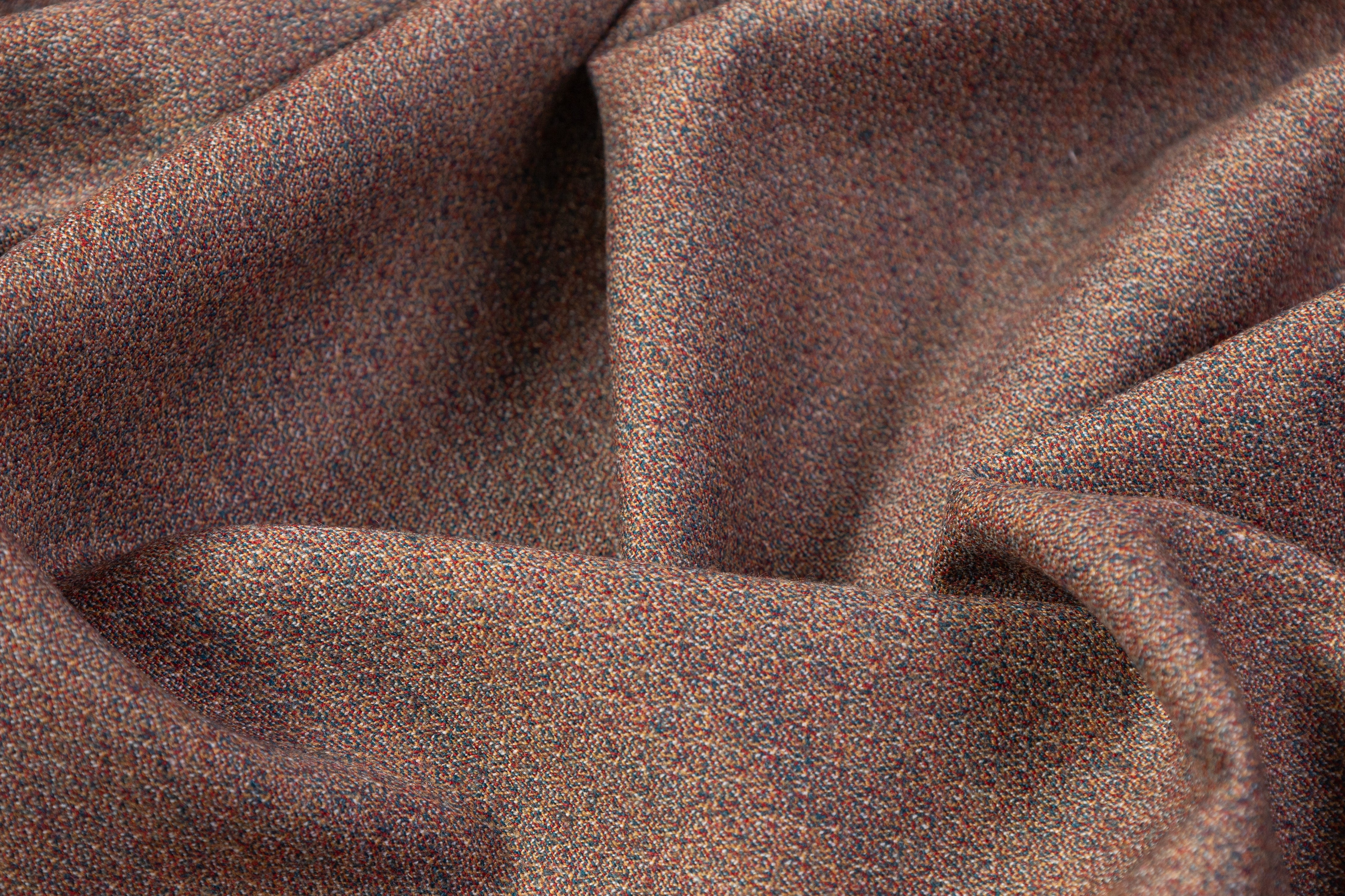 Textured Italian Wool Flannel - Beige