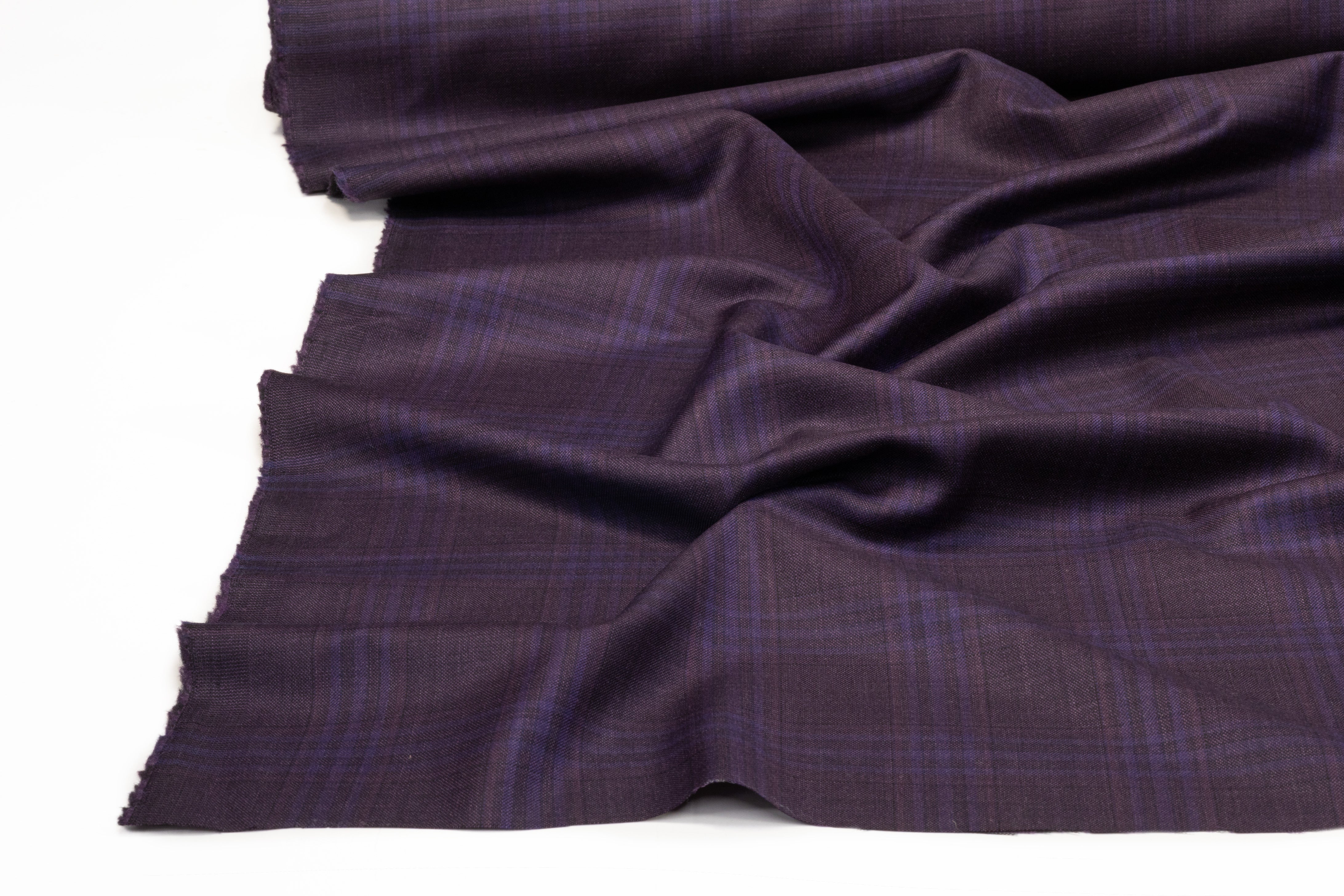 Superfine Italian Wool Suiting - Plum / Violet