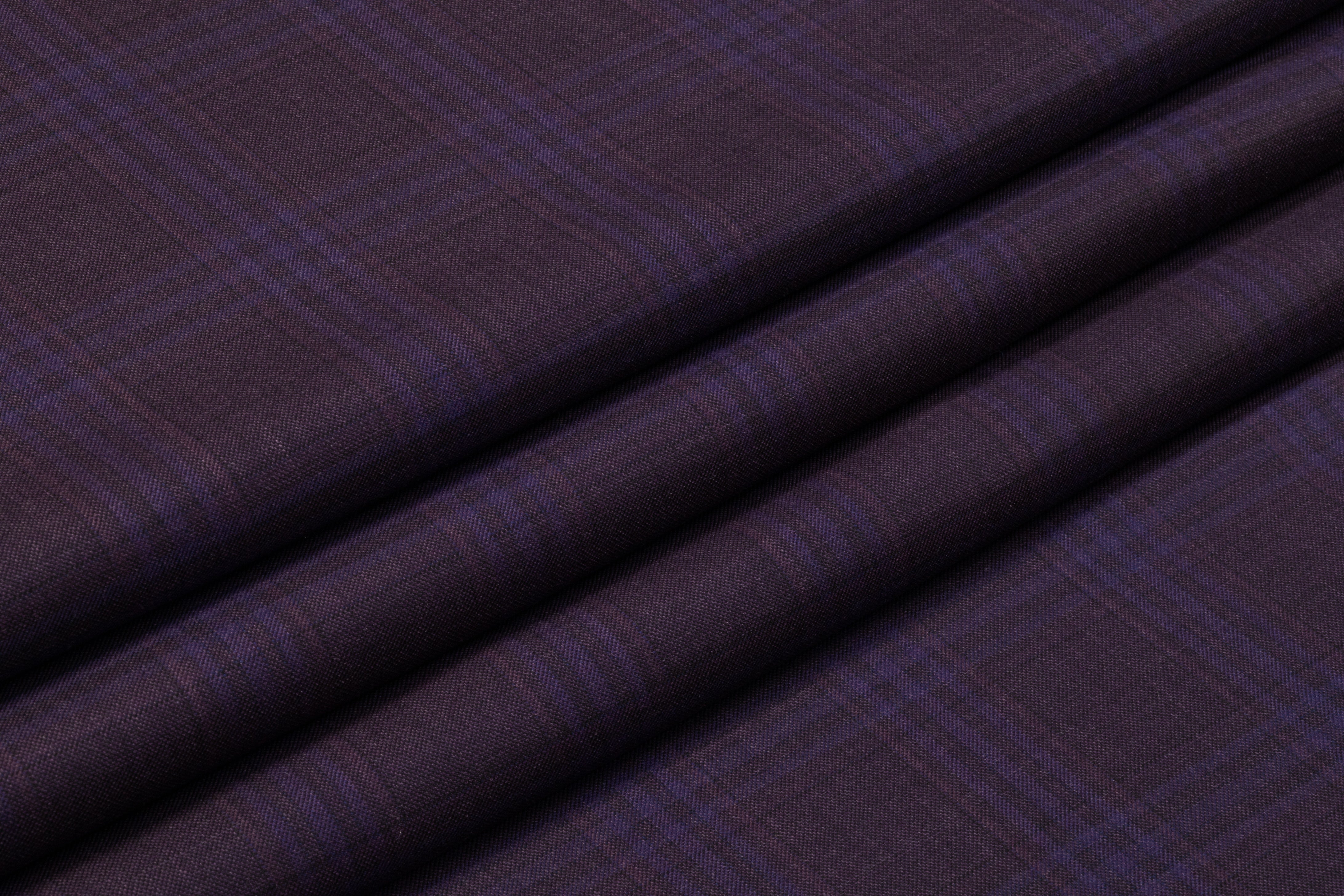 Superfine Italian Wool Suiting - Plum / Violet