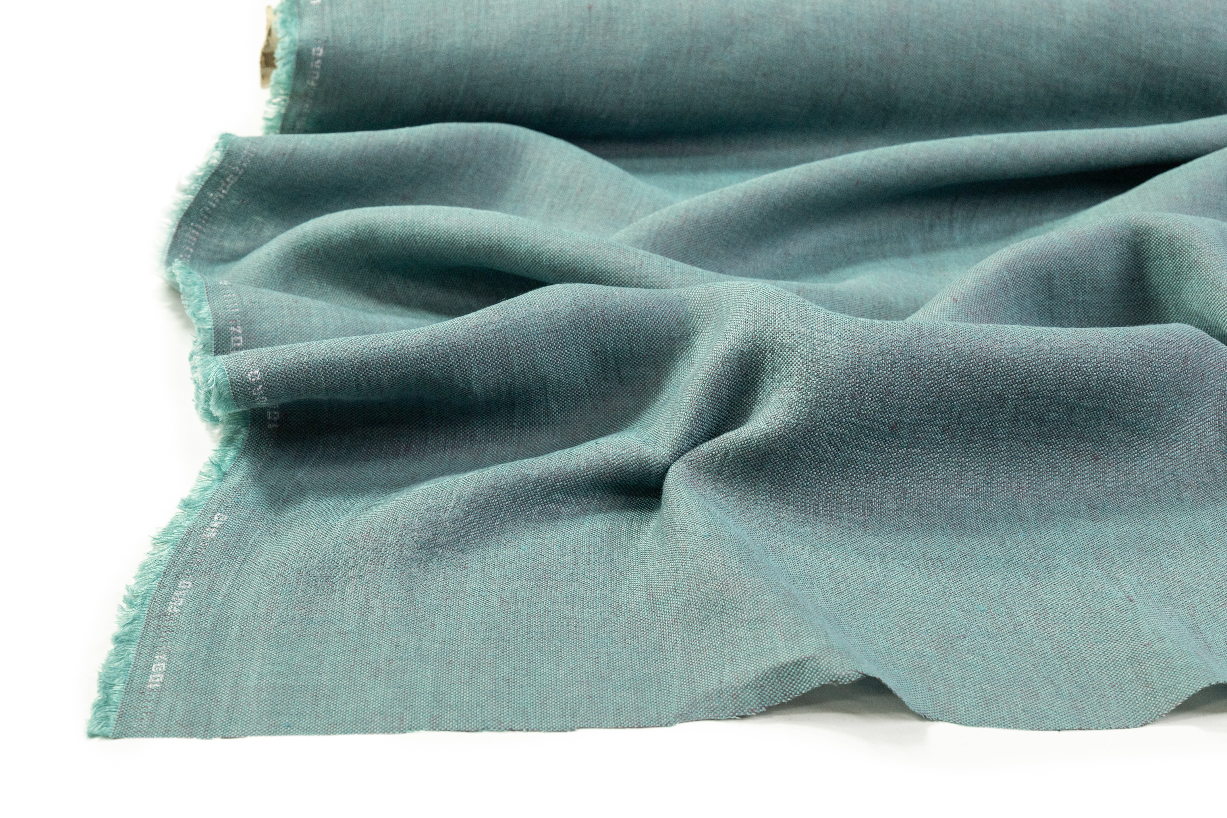 Two Tone Italian Linen - Seafoam Green
