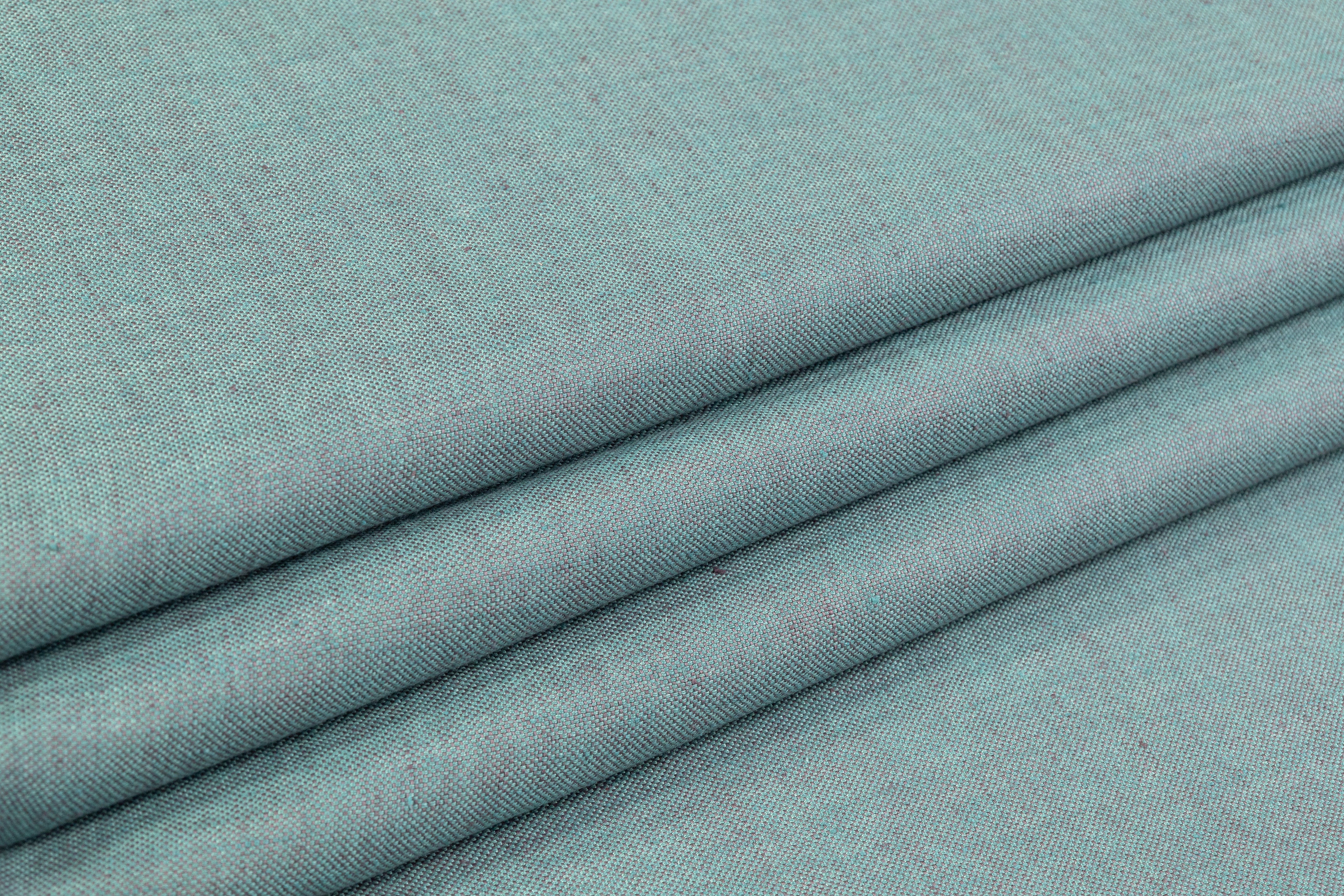 Two Tone Italian Linen - Seafoam Green