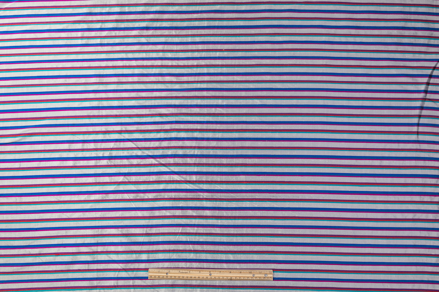 Striped Silk Shantung - Multicolor