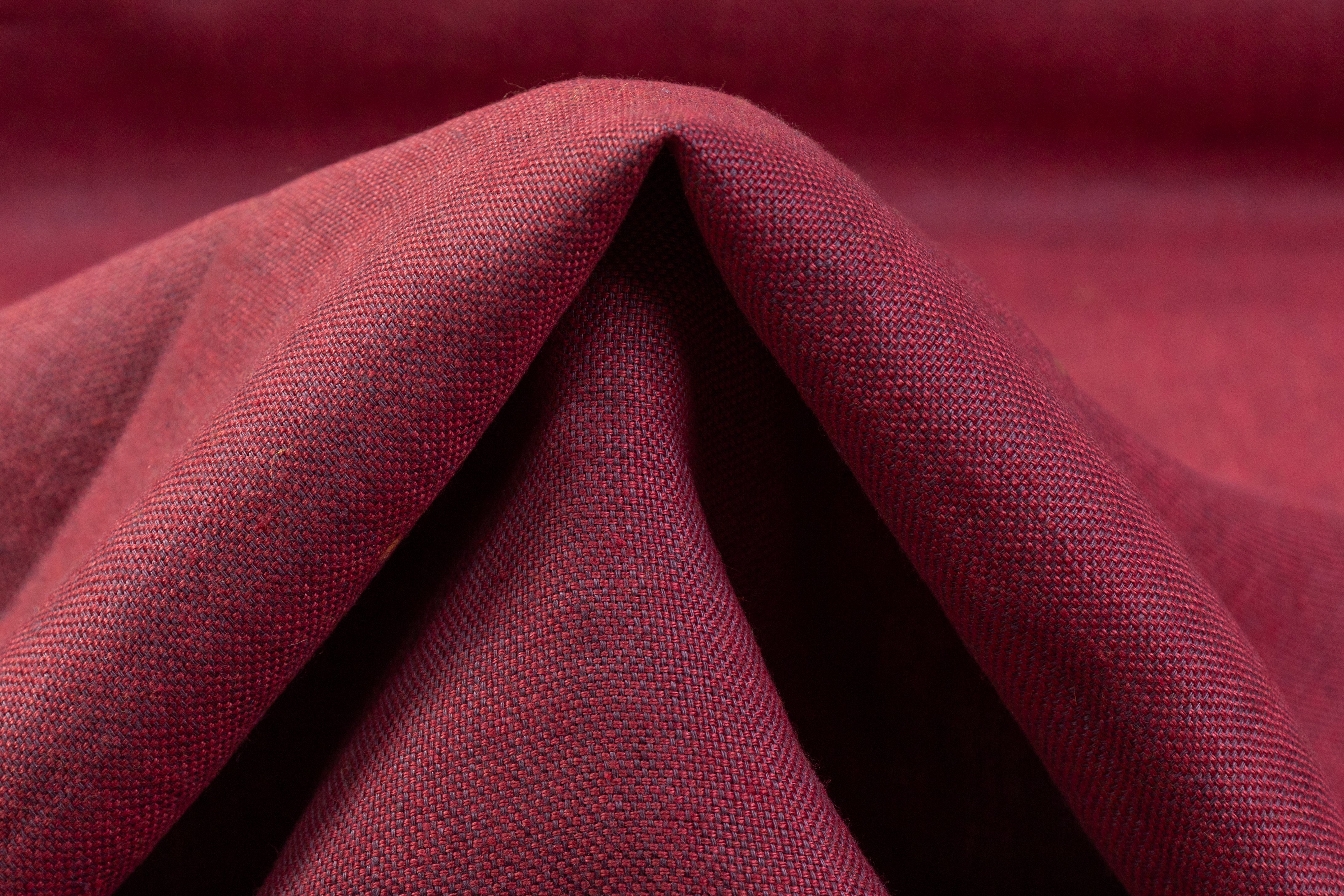 Two Tone Italian Linen - Brick Red