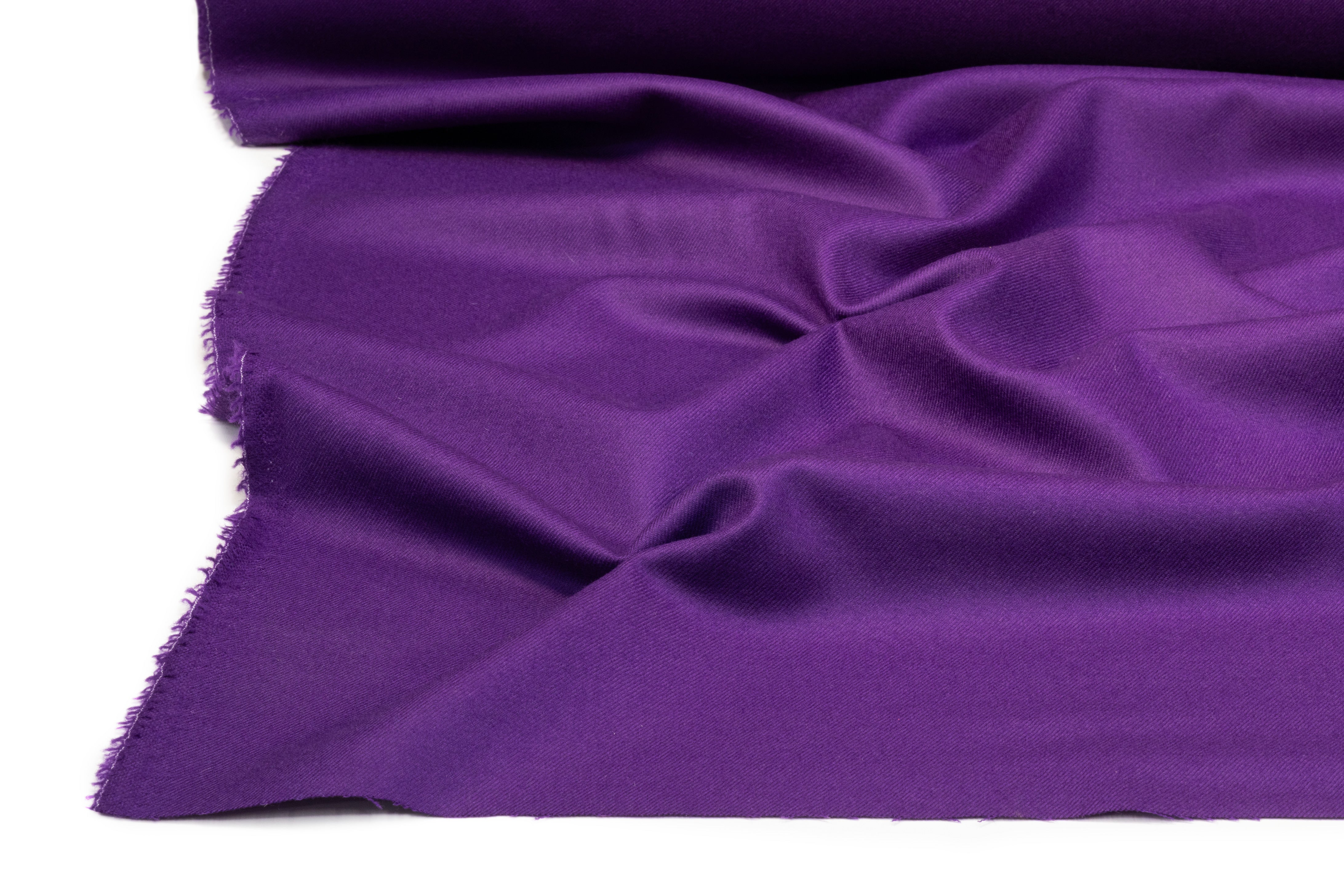 Italian Wool Twill Flannel - Purple