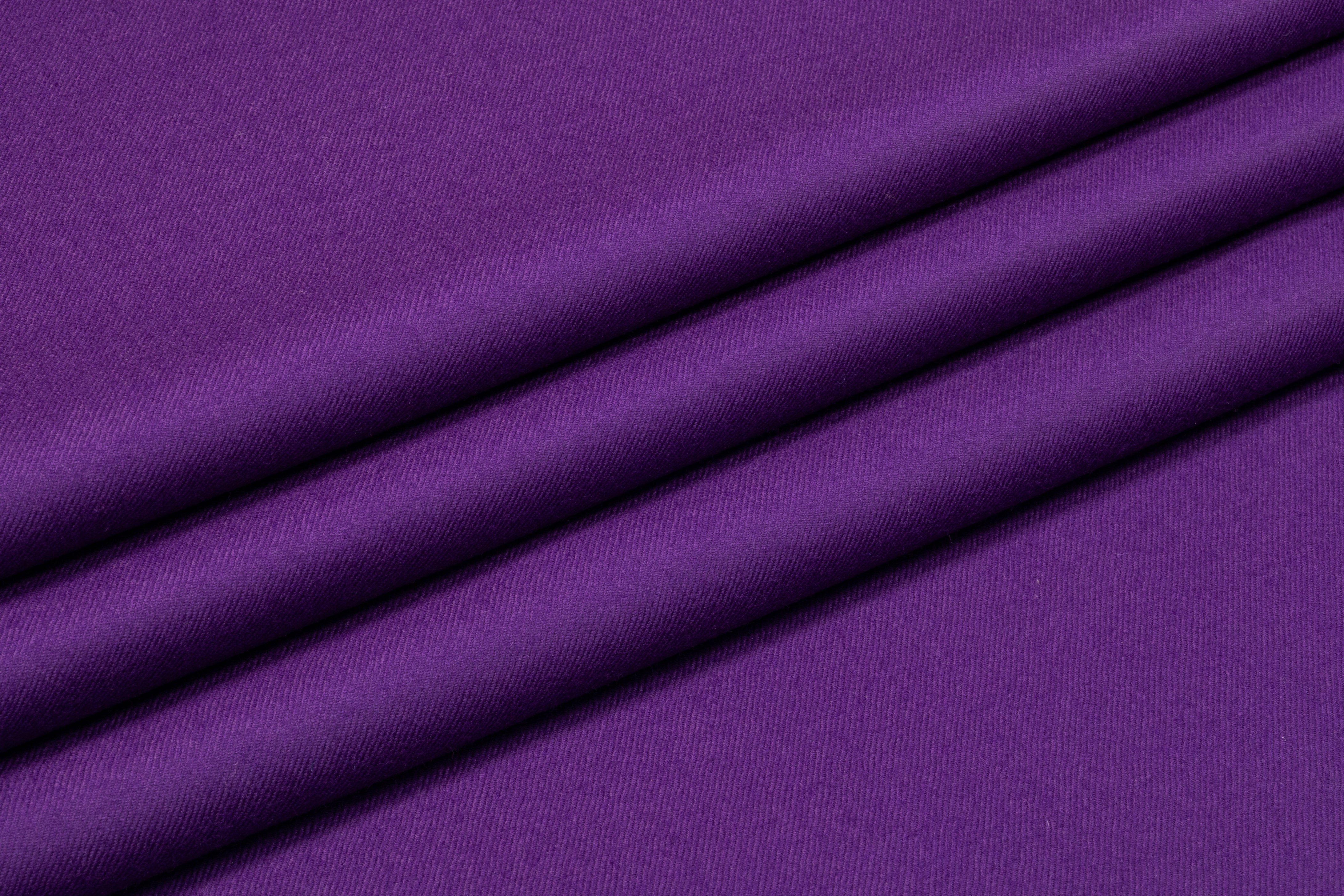 Italian Wool Twill Flannel - Purple