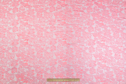 Abstract Floral Brocade - Pink