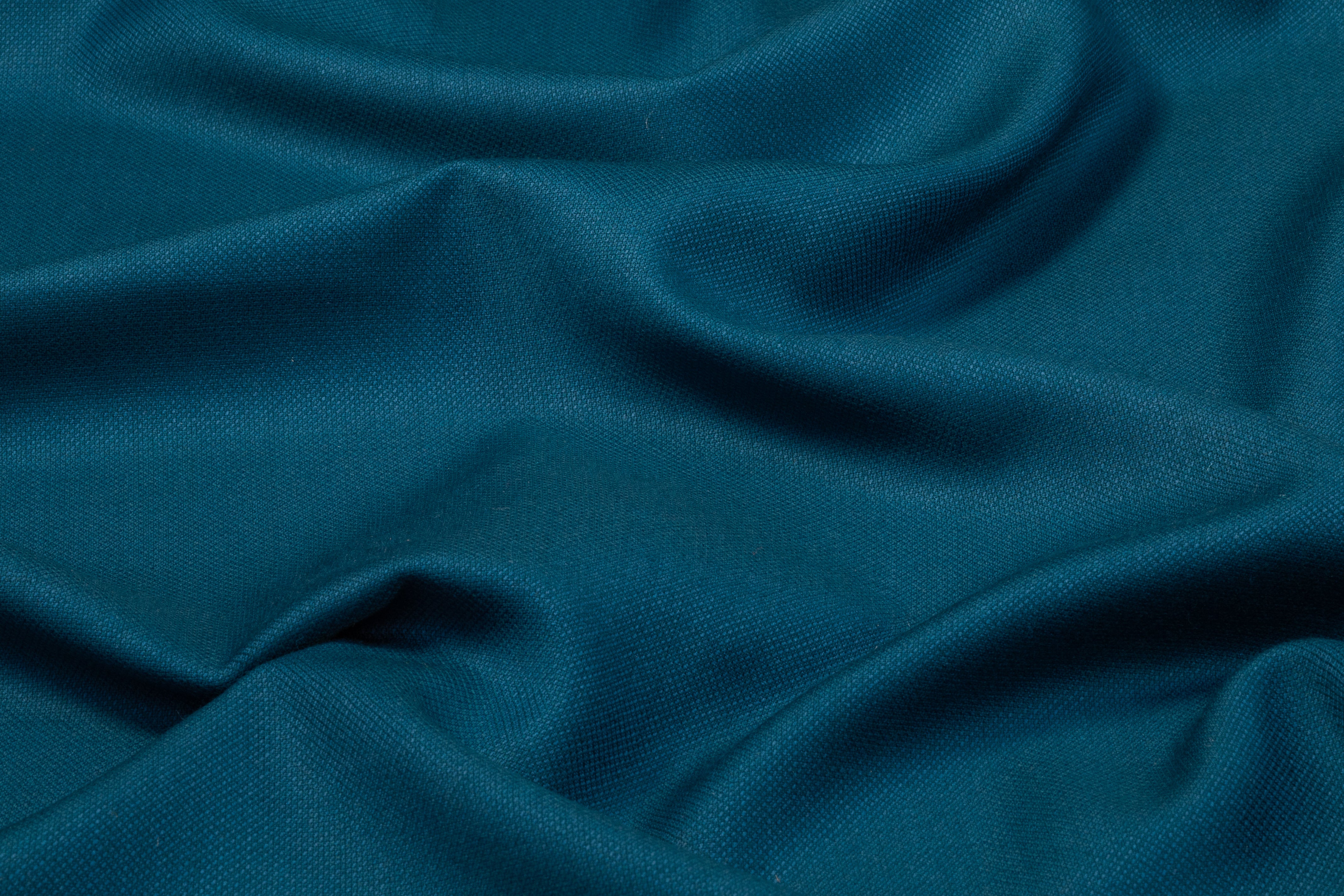 Italian Wool Suiting - Teal Blue