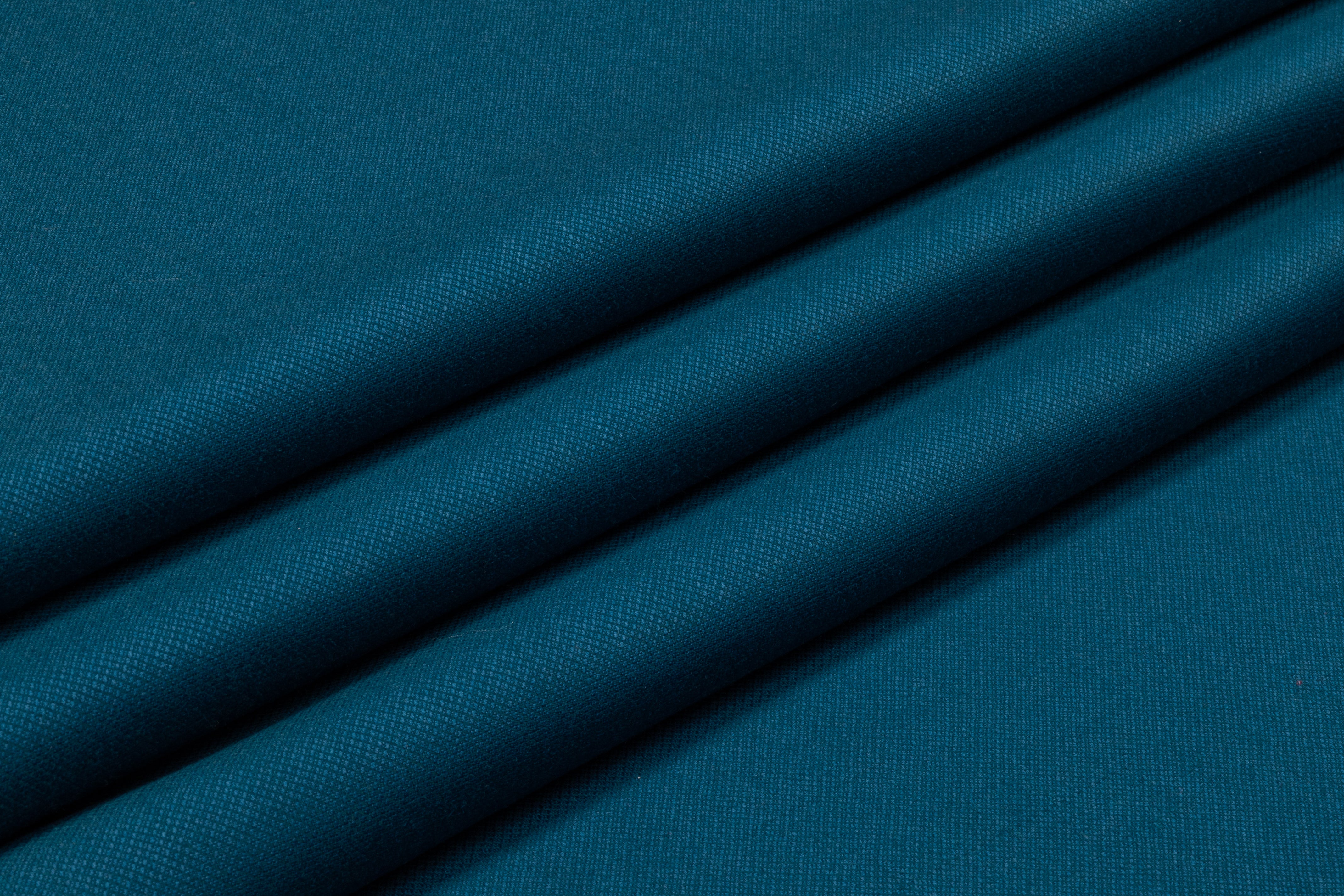 Italian Wool Suiting - Teal Blue