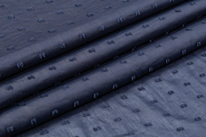 Swiss Dot Cotton Voile - Blue