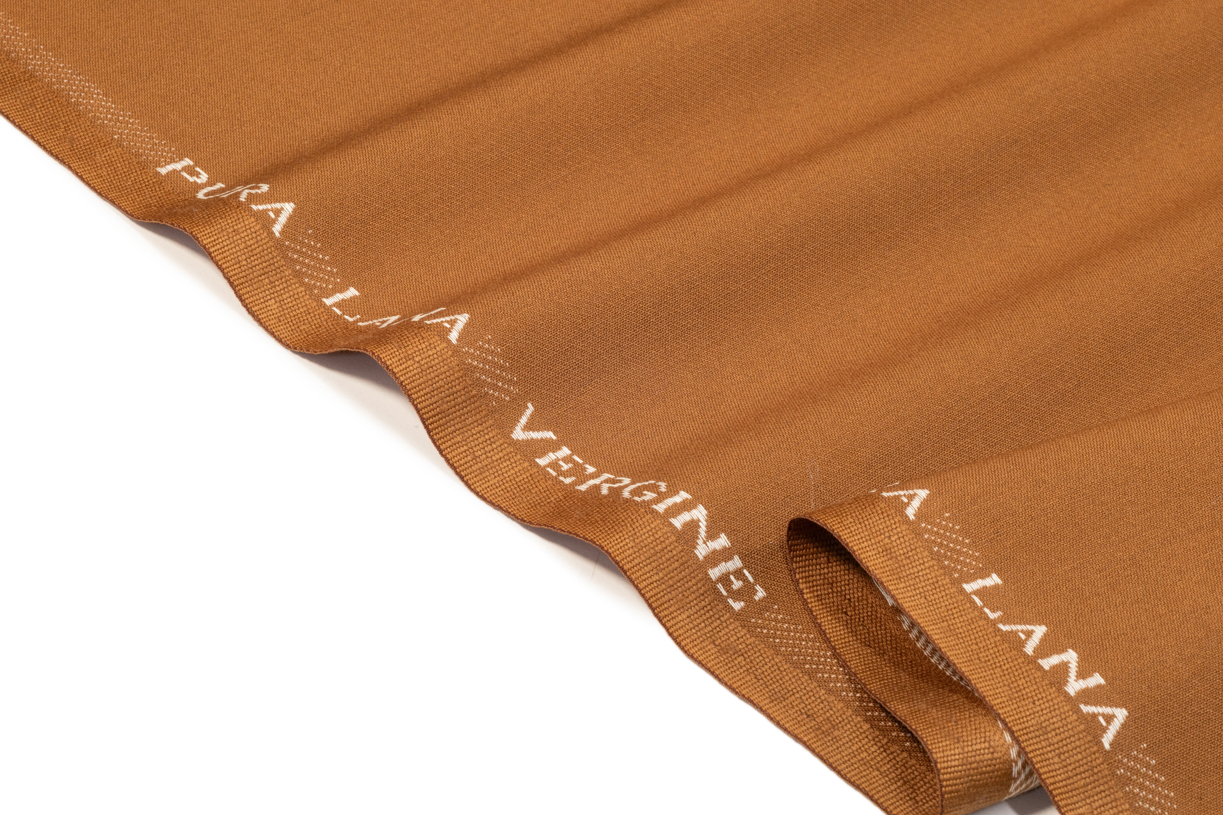 Italian Satin Faille Wool Suiting - Camel Brown