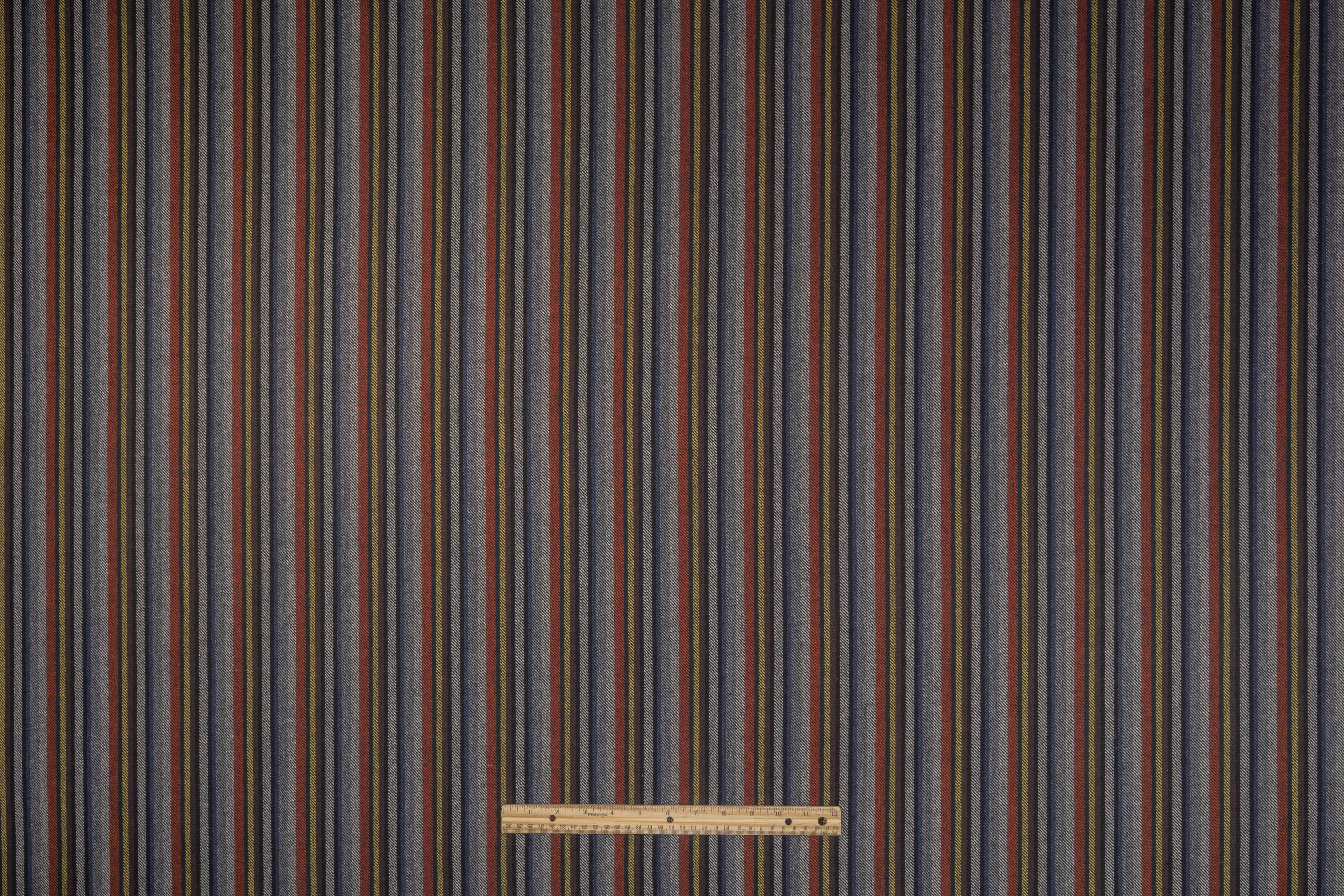 Striped Italian Wool Suiting - Multicolor