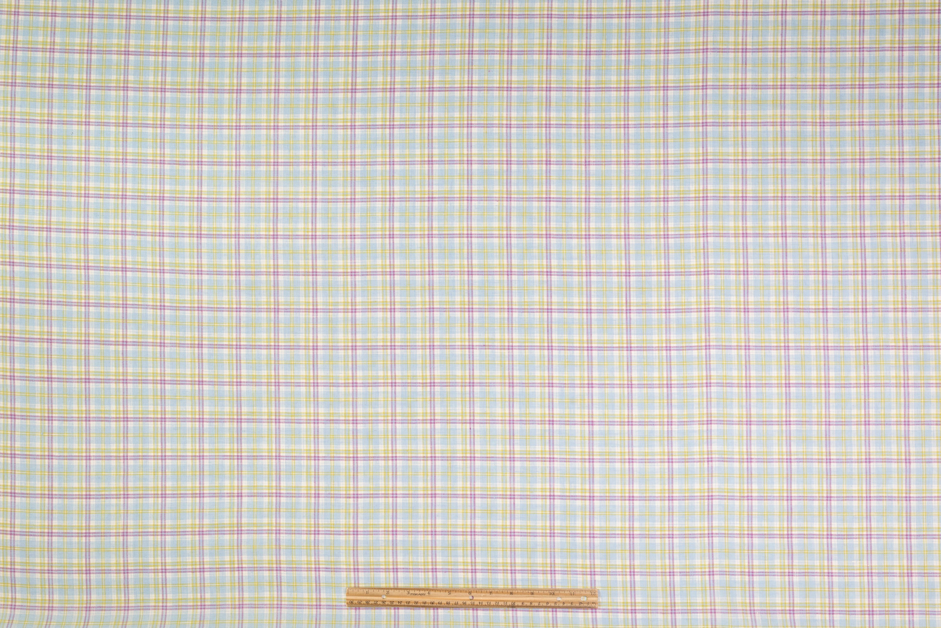 Plaid Italian Linen - Blue / Purple / Green