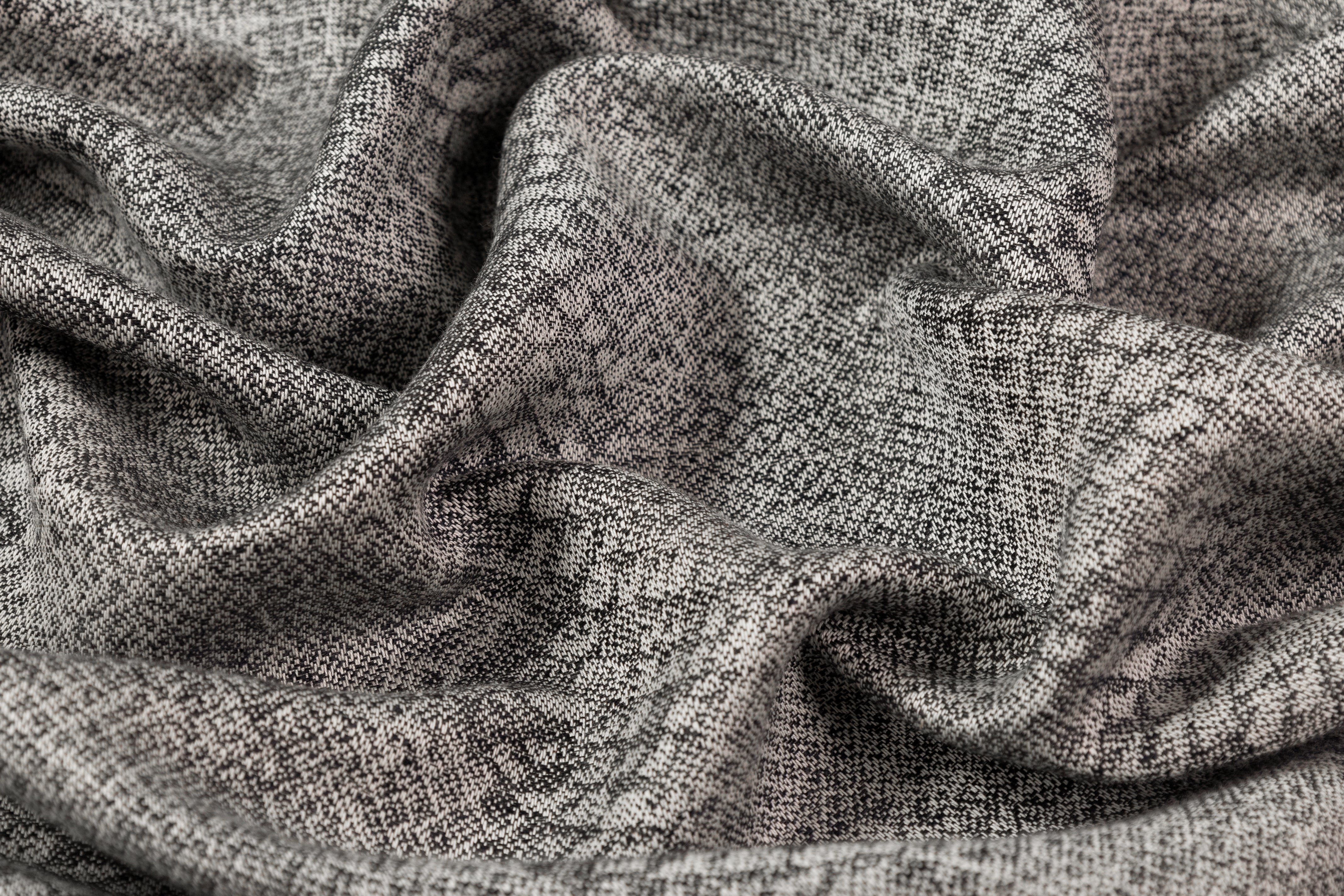 Cotton Viscose Snake Skin Jacquard - Gray