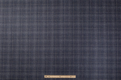 Italian Wool Tweed Suiting - Blue Gray