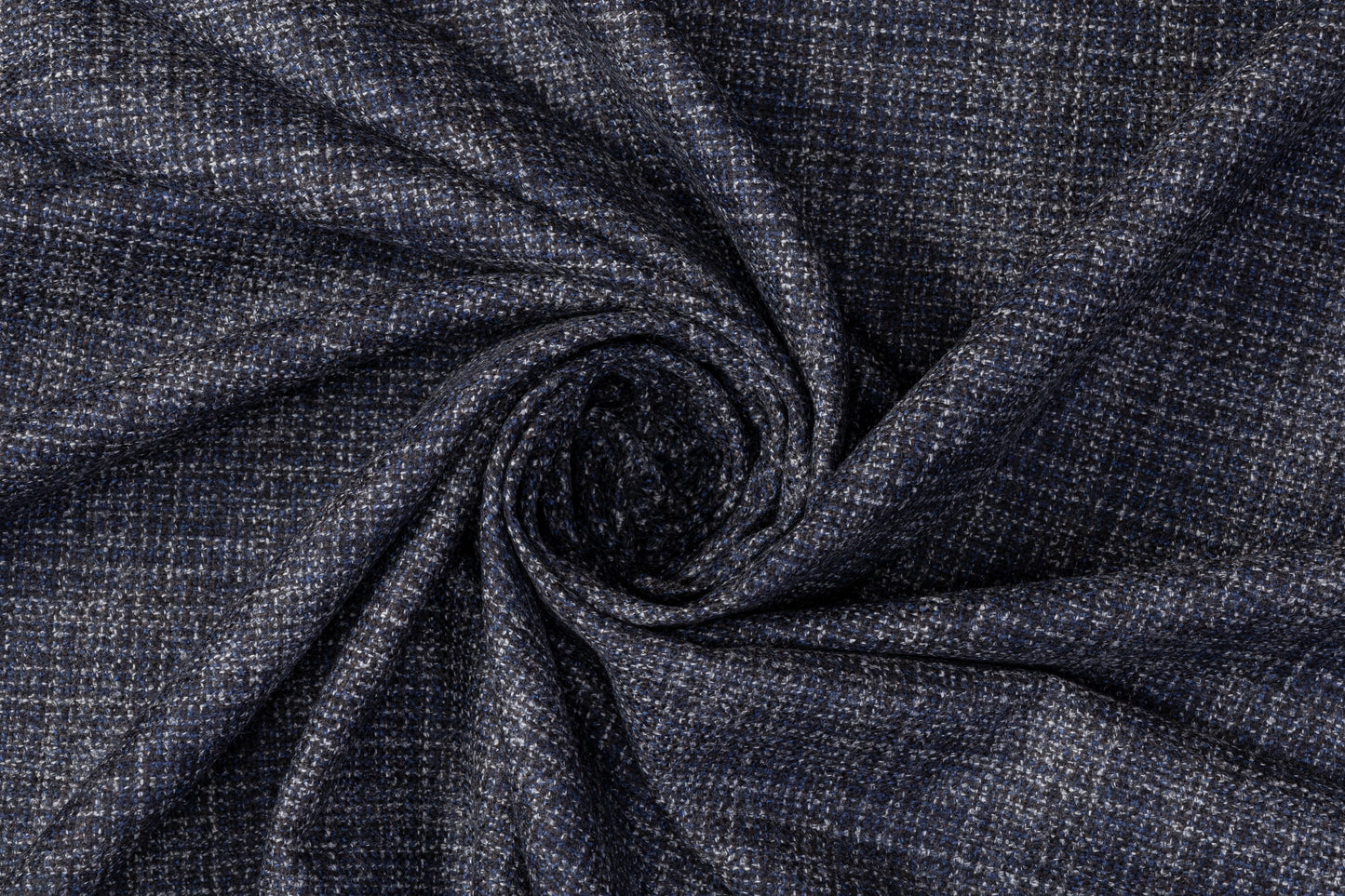 Italian Wool Tweed Suiting - Blue Gray