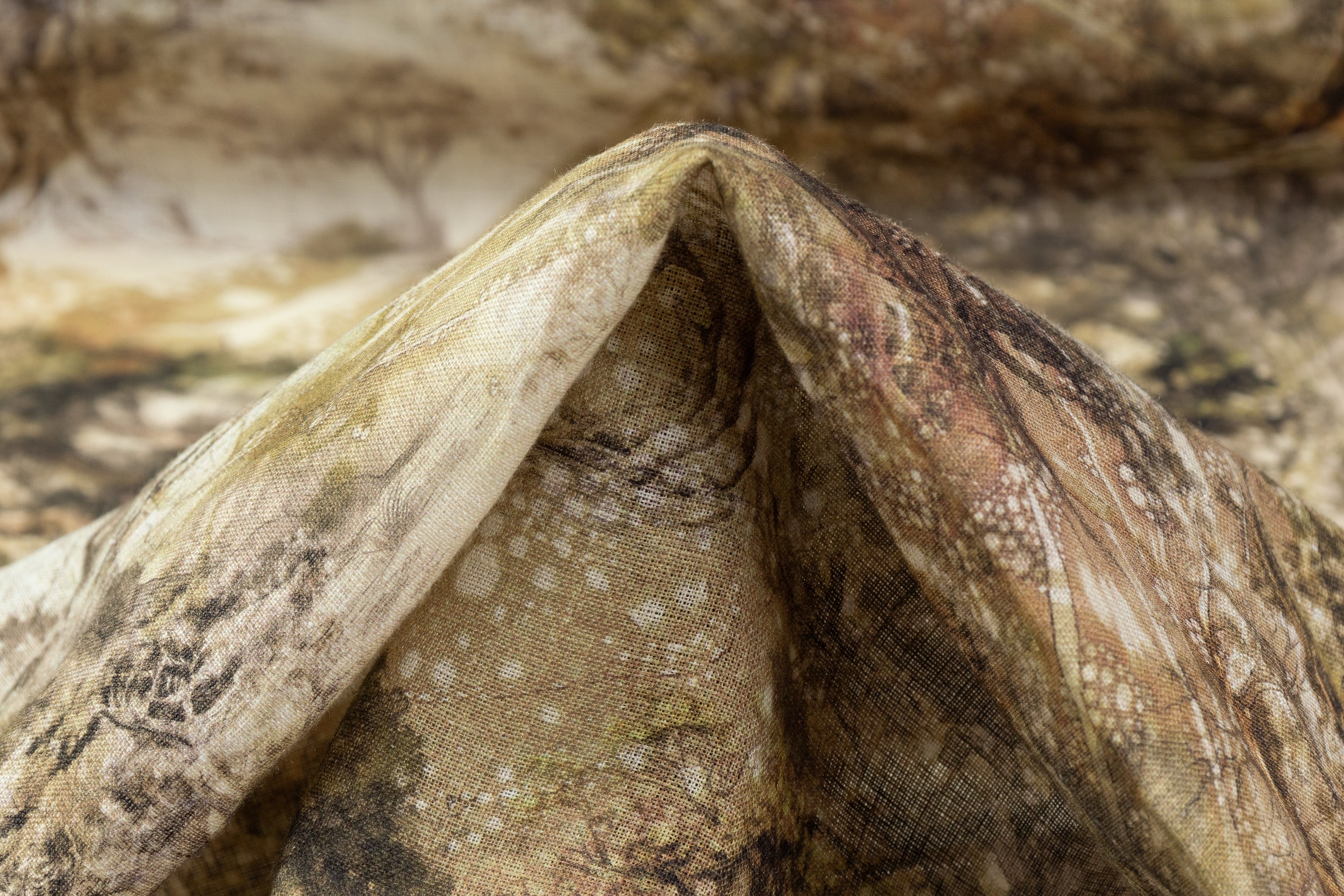 Mystic Forest Linen - Khaki