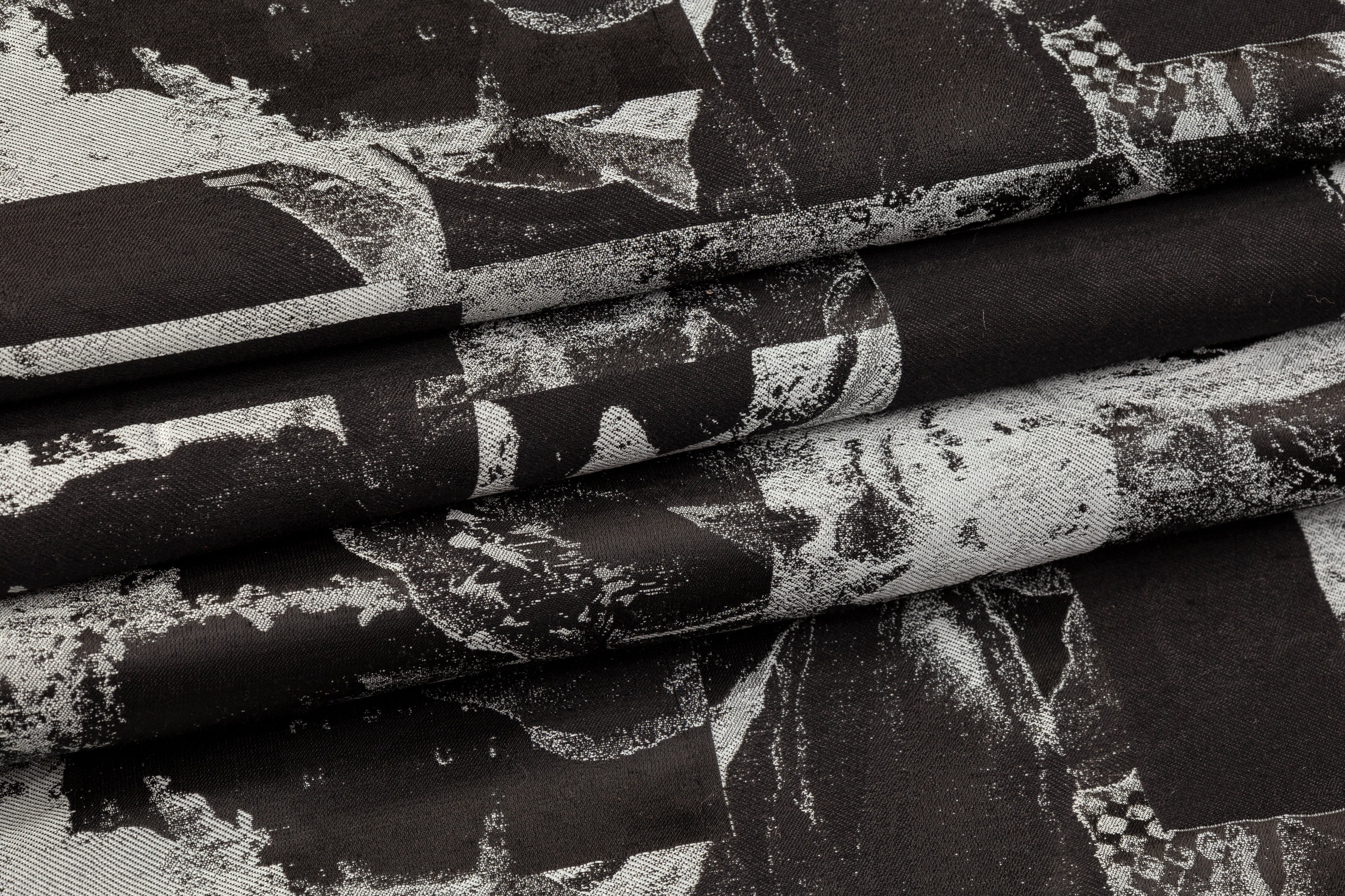 Abstract Brocade - Sage Gray / Black