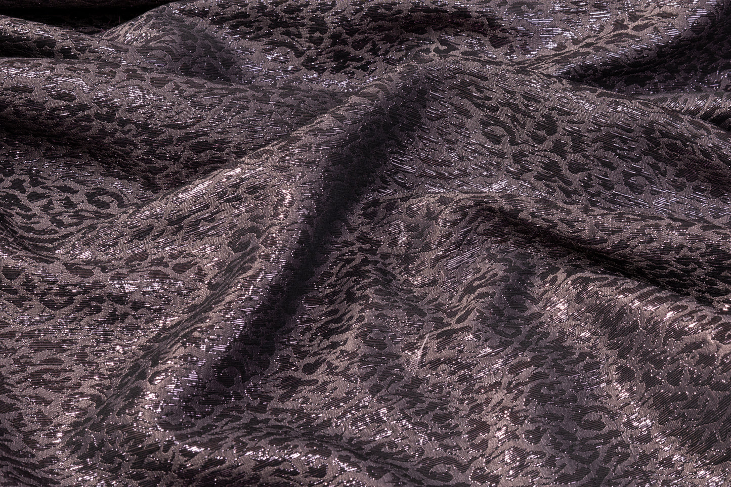 Cheetah Design Metallic Brocade - Pale Amethyst