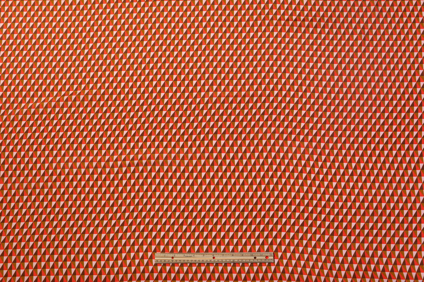 Geometric 4-Ply Silk - Orange / Brown / Blush