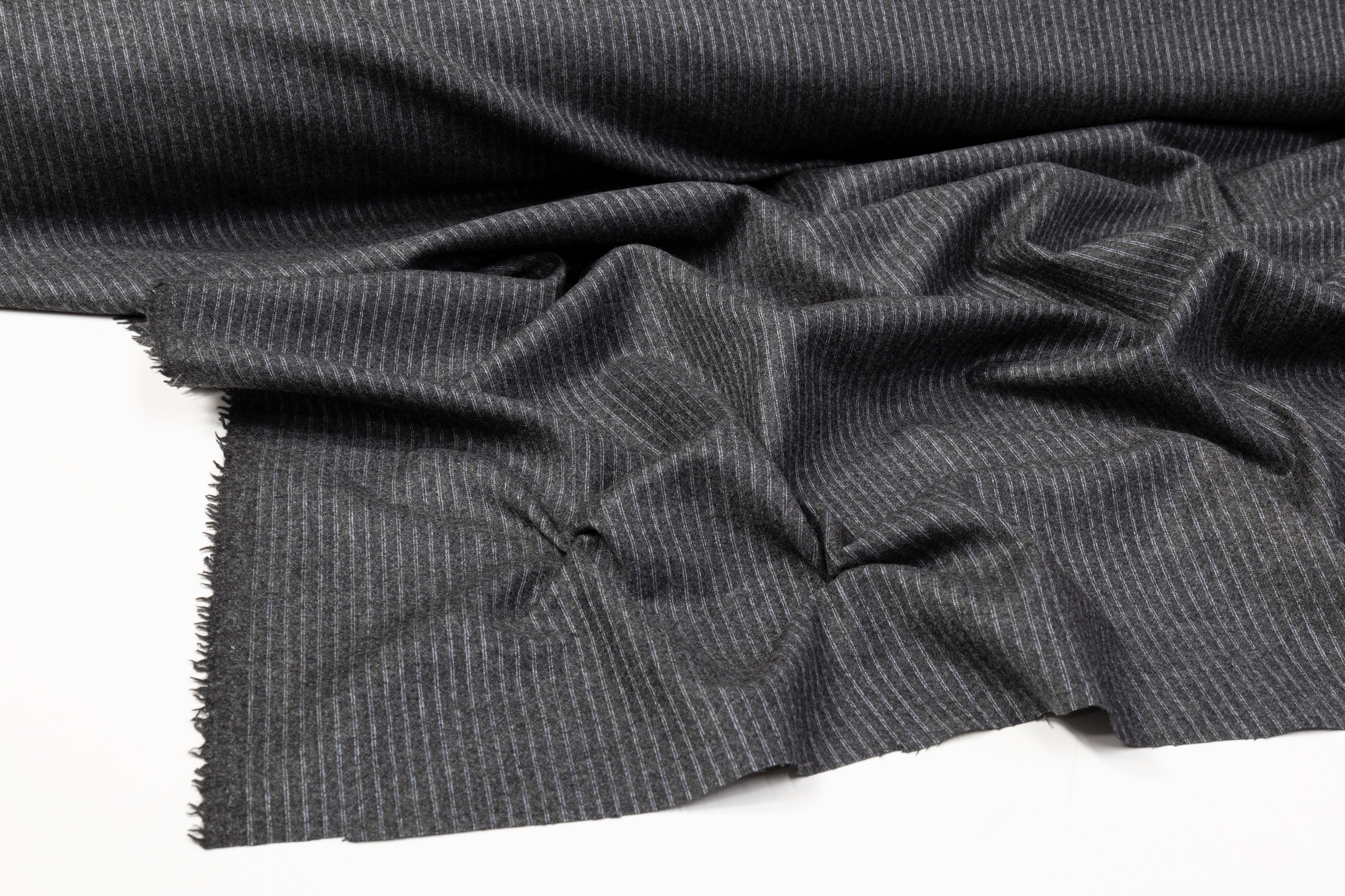 Loro Piana - Striped Italian Wool Suiting - Gray