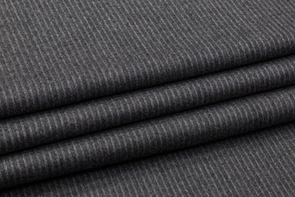 Loro Piana - Striped Italian Wool Suiting - Gray
