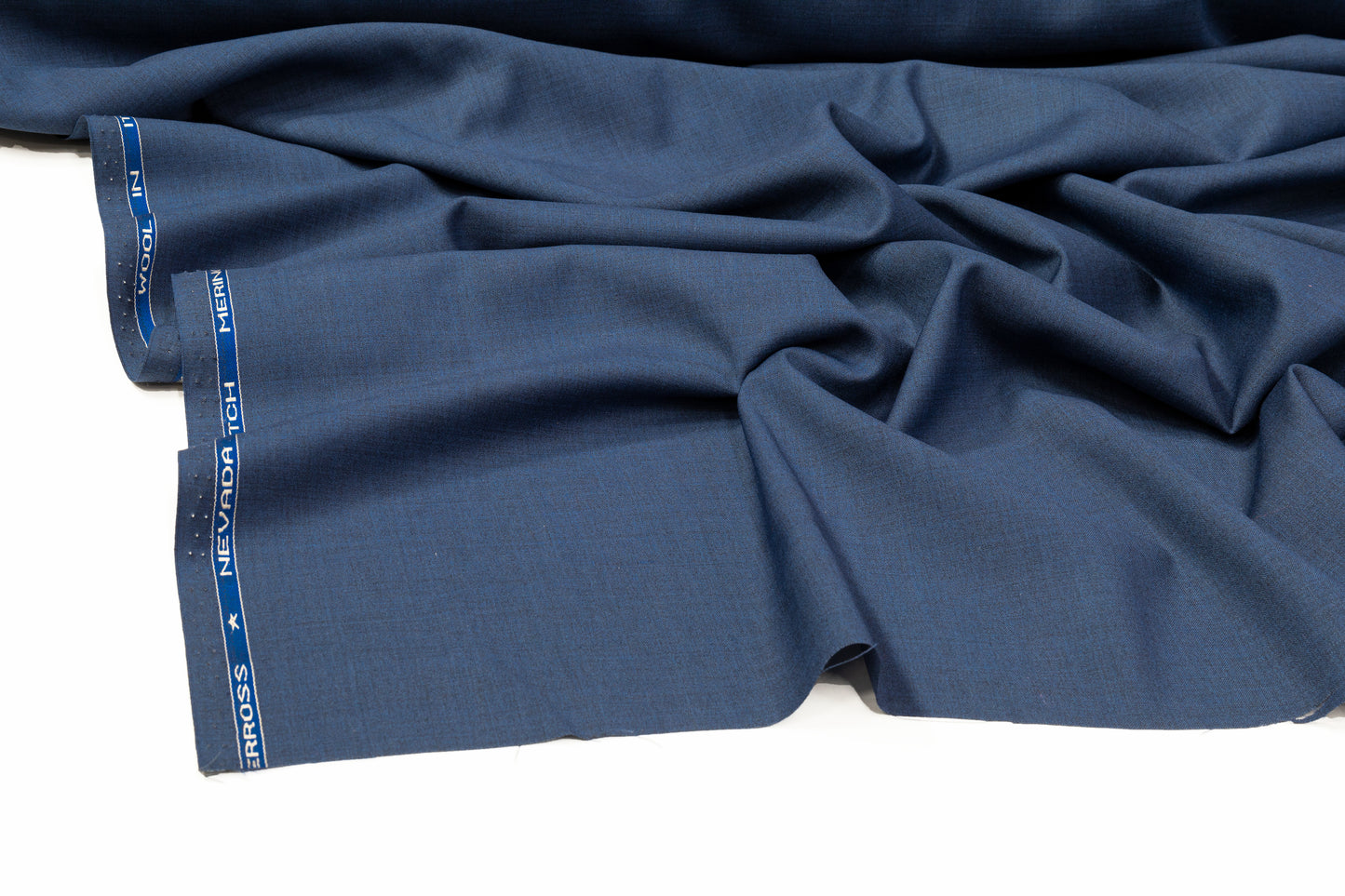 Italian Merino Wool Suiting - Blue Gray