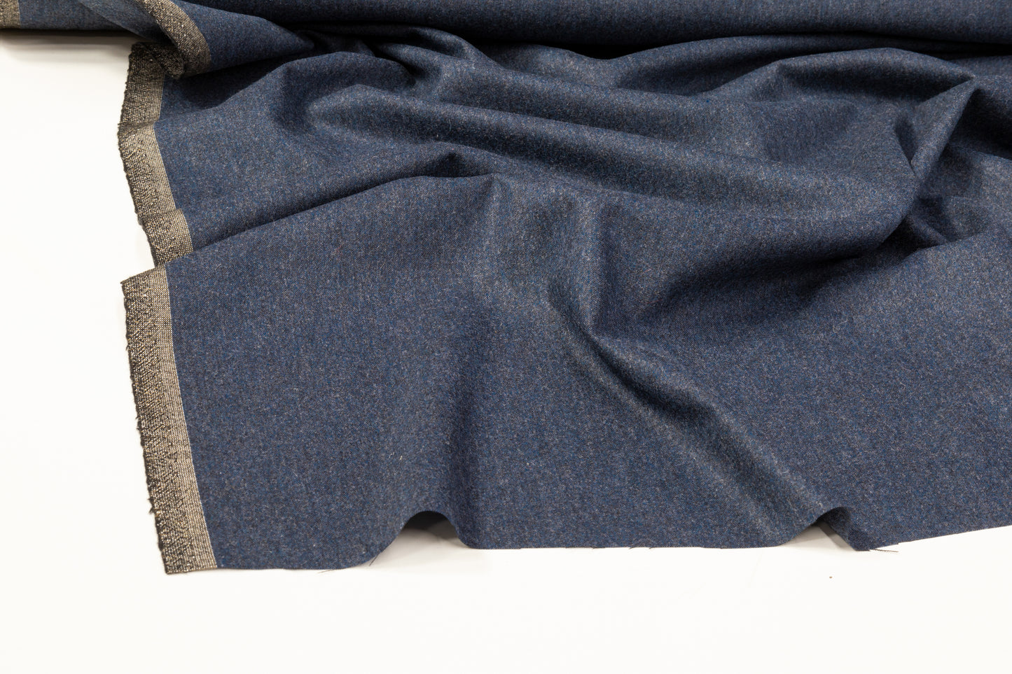 Solid Italian Wool Suiting - Blue