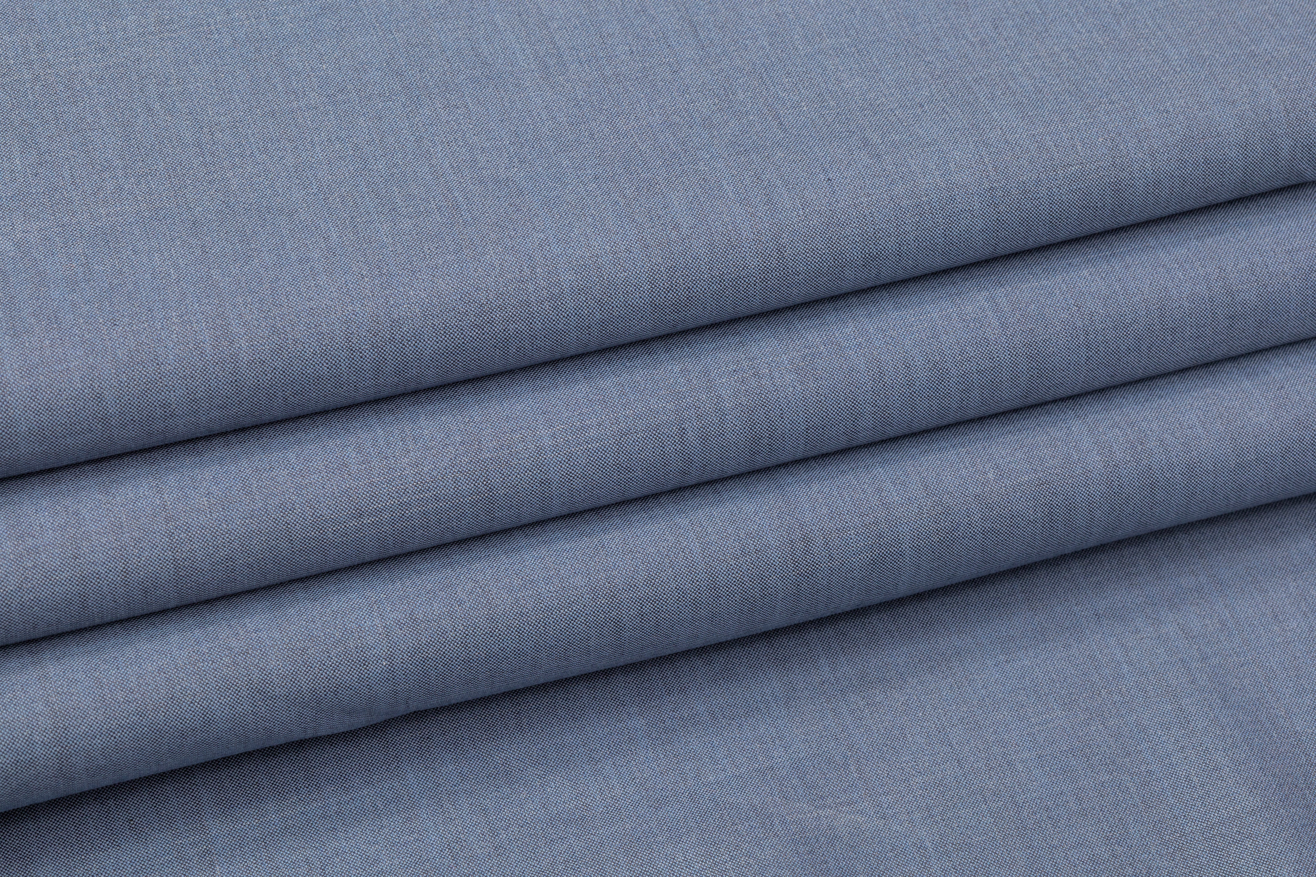 Solid Wool Suiting - Blue Gray