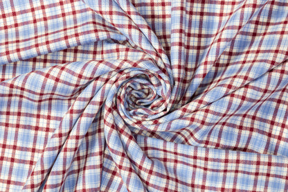 Checked Italian Wool Suiting - Multicolor