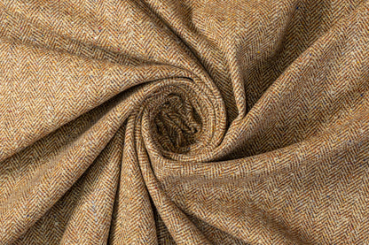 Herringbone Italian Wool Tweed - Camel