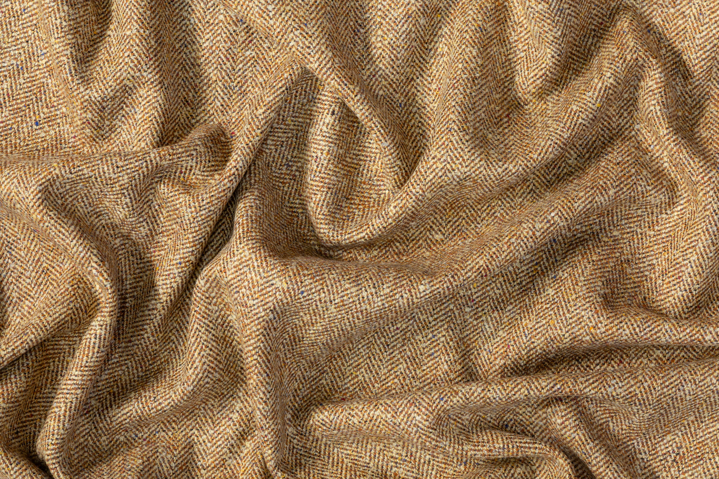 Herringbone Italian Wool Tweed - Camel