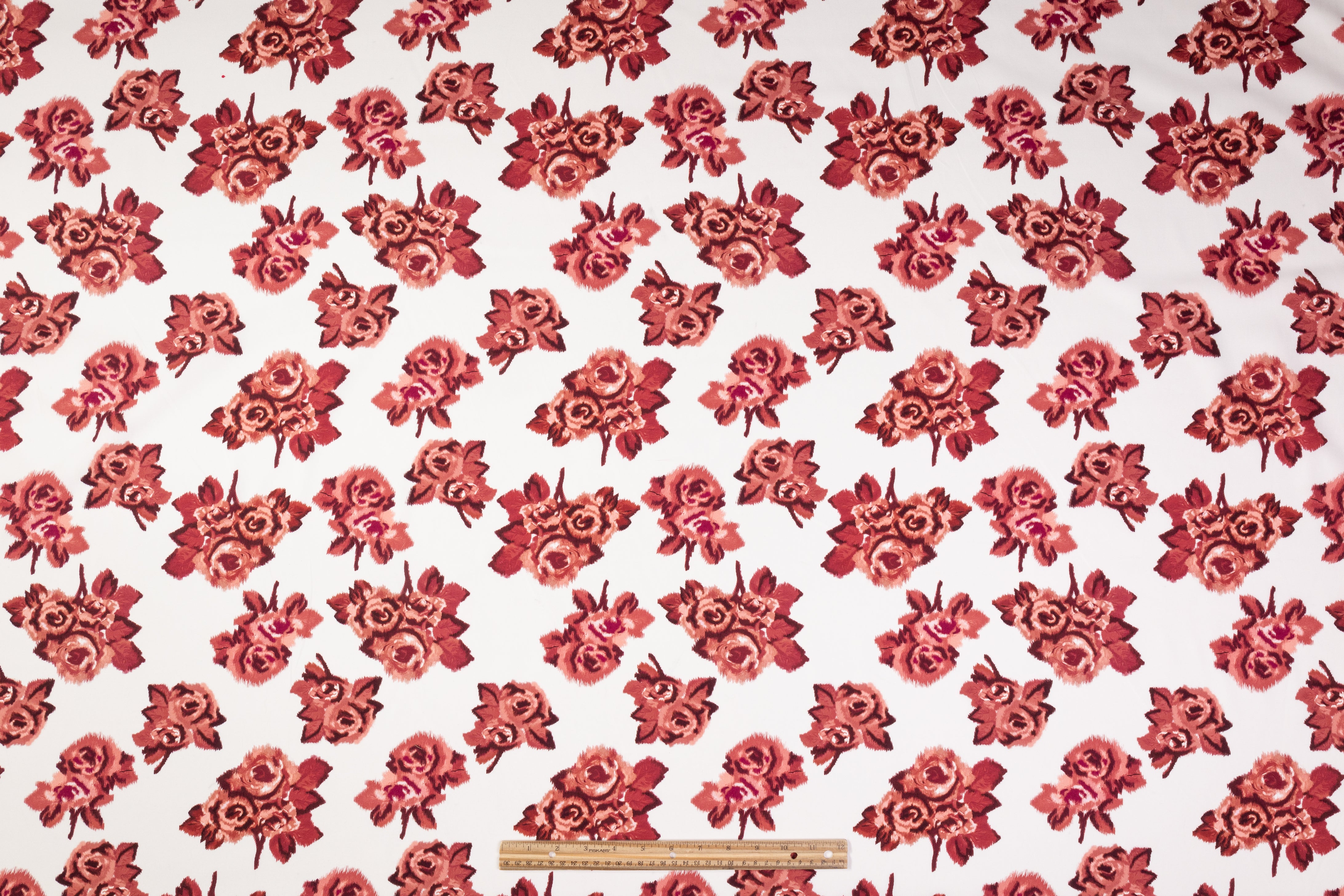 Erdem - Floral Italian Cotton Print - Burgundy / White