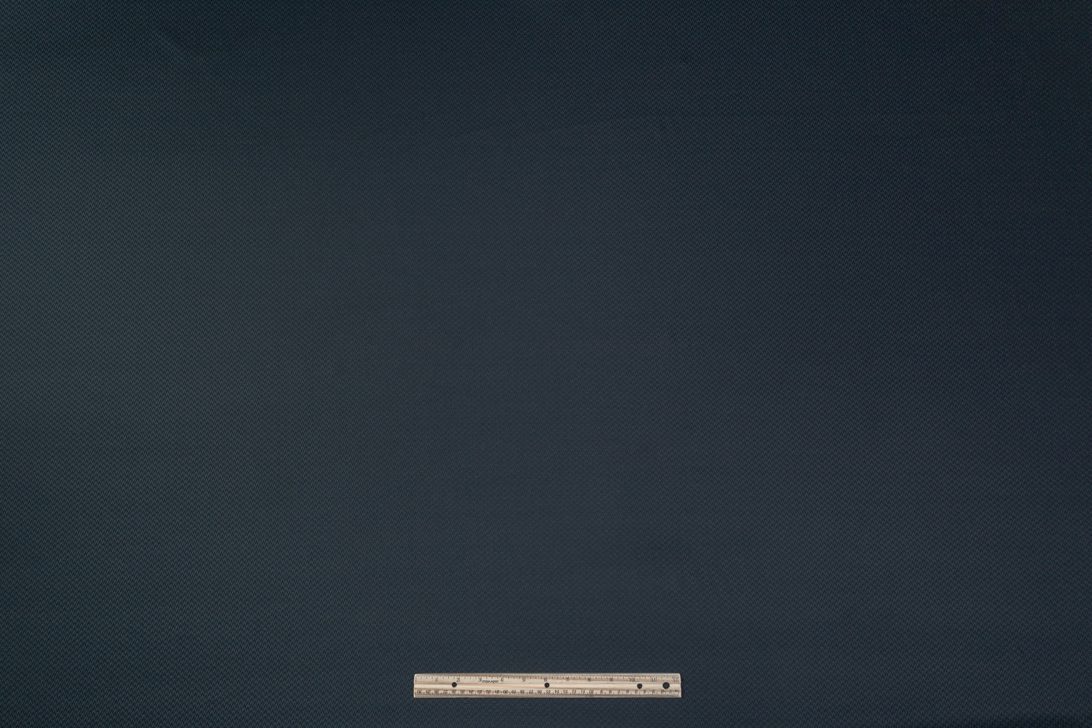 Micro Pattern Italian Wool Silk Viscose Blend - Blue