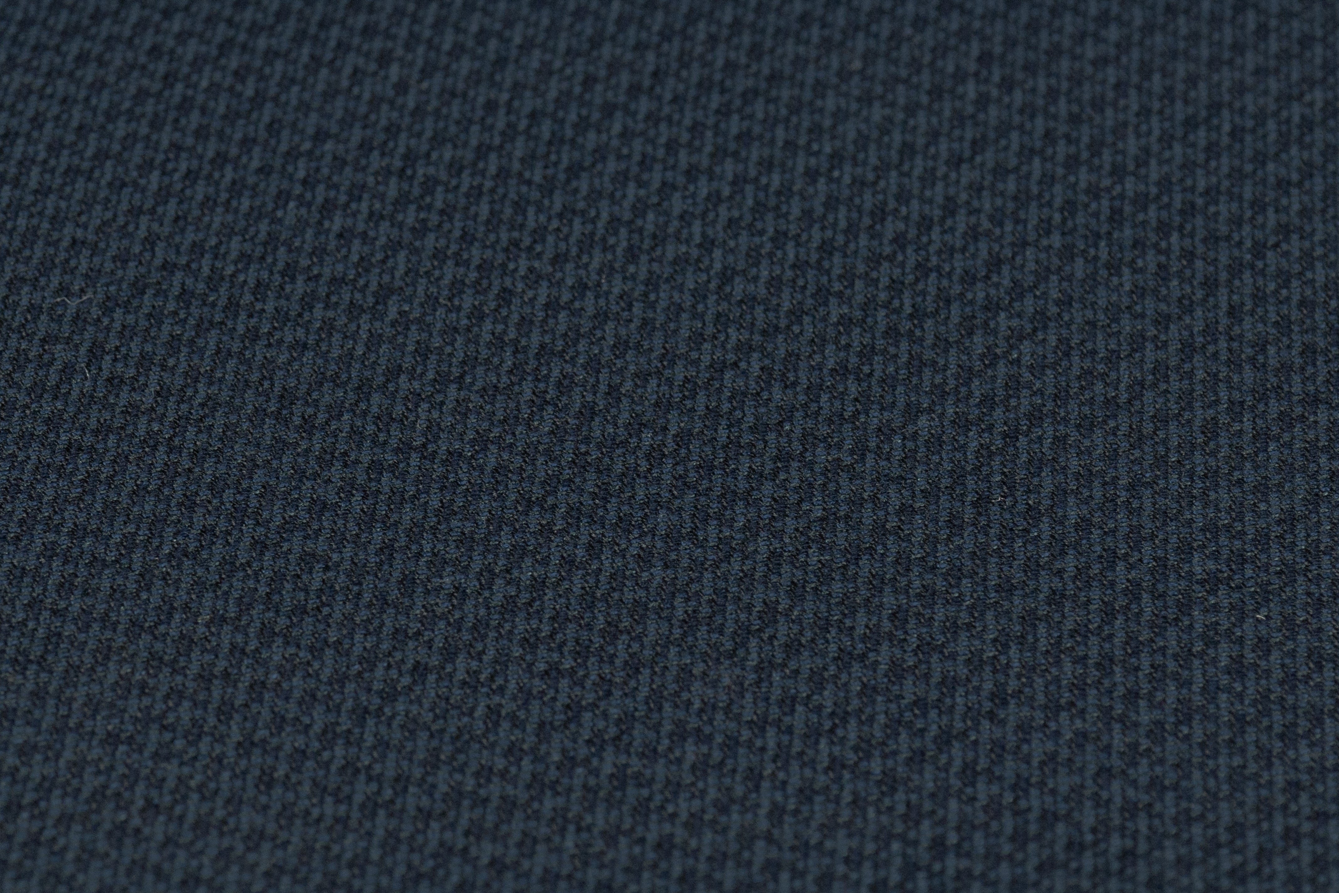 Micro Pattern Italian Wool Silk Viscose Blend - Blue
