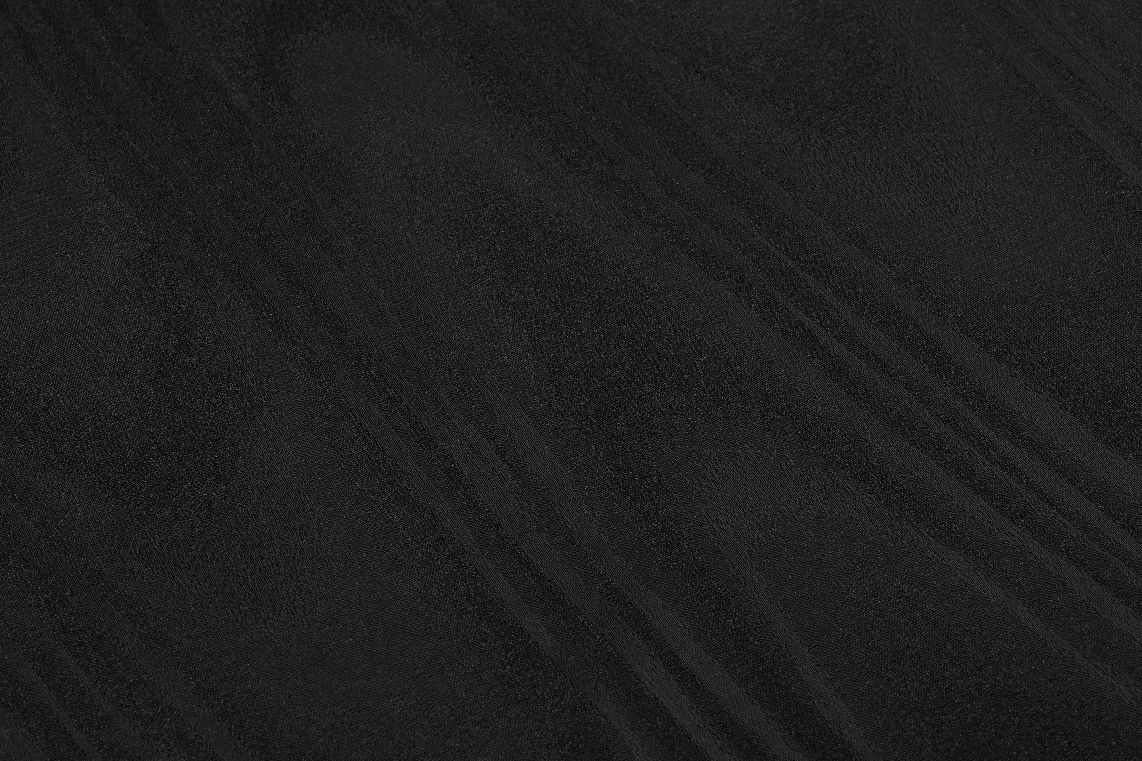 Italian Moiré Jacquard - Black