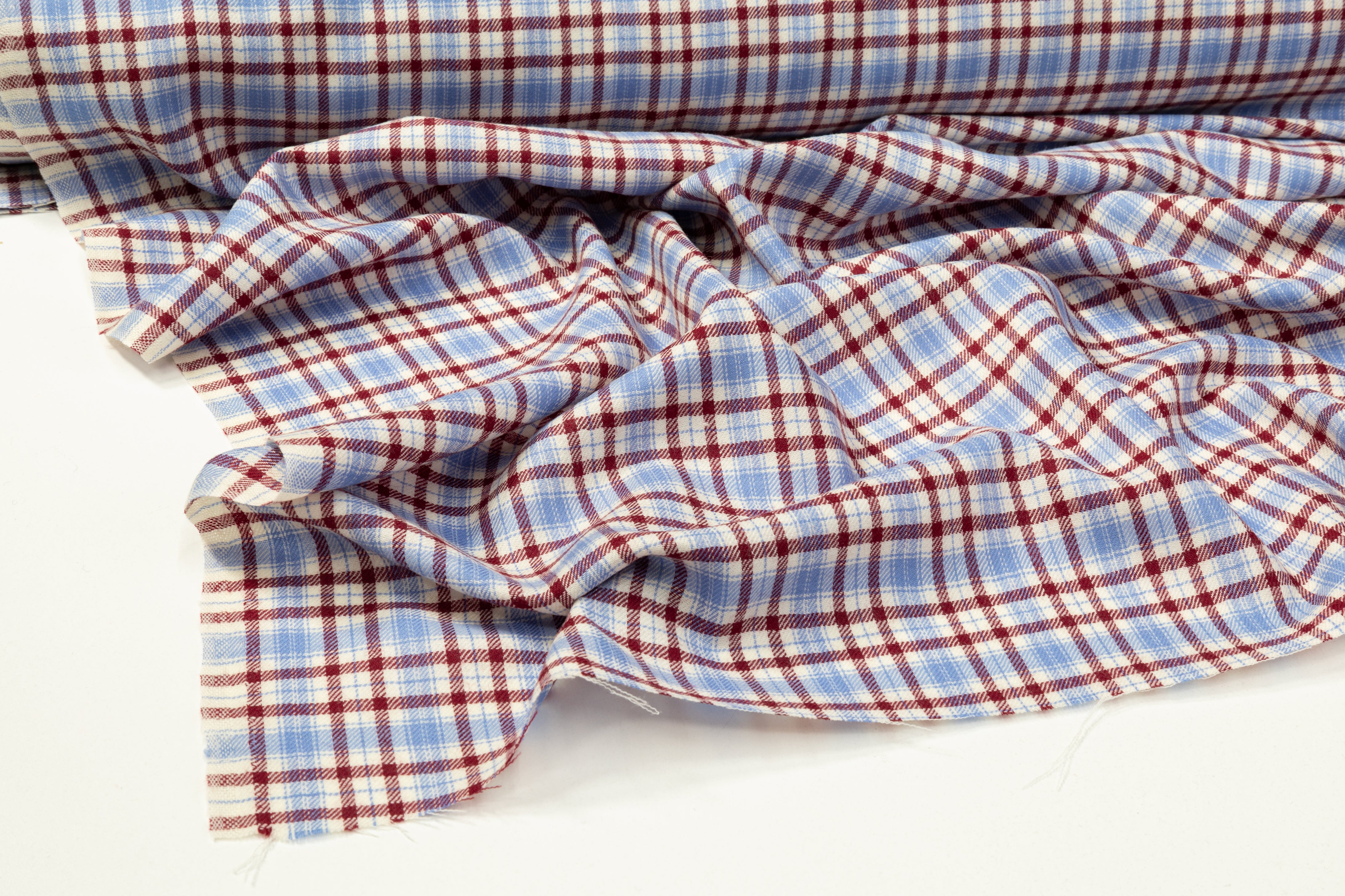 Checked Italian Wool Suiting - Multicolor