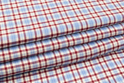 Checked Italian Wool Suiting - Multicolor