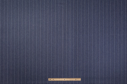 Striped Italian Wool Felt - Blue
