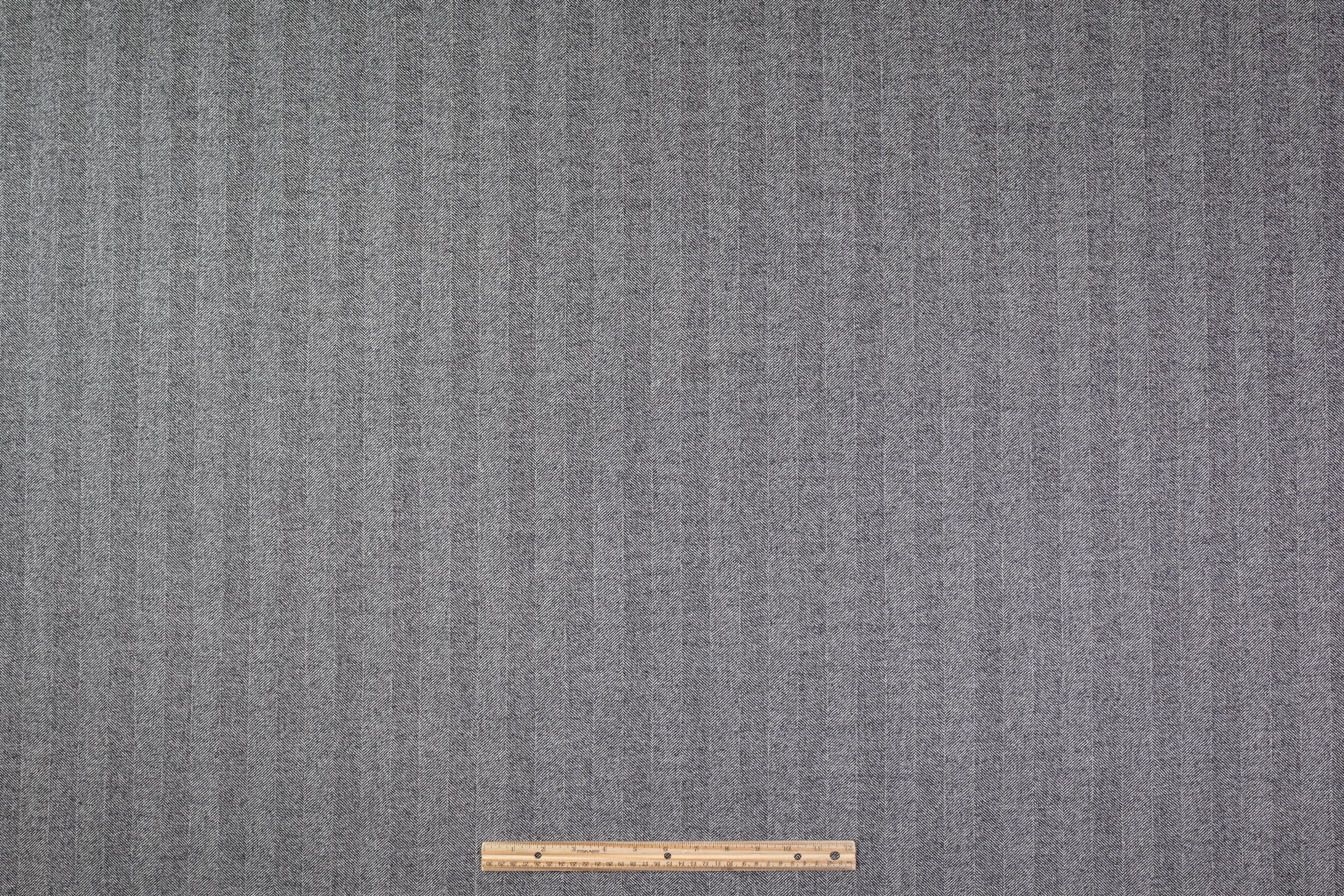 Loro Piana - Herringbone Italian Wool Suiting - Charcoal Gray