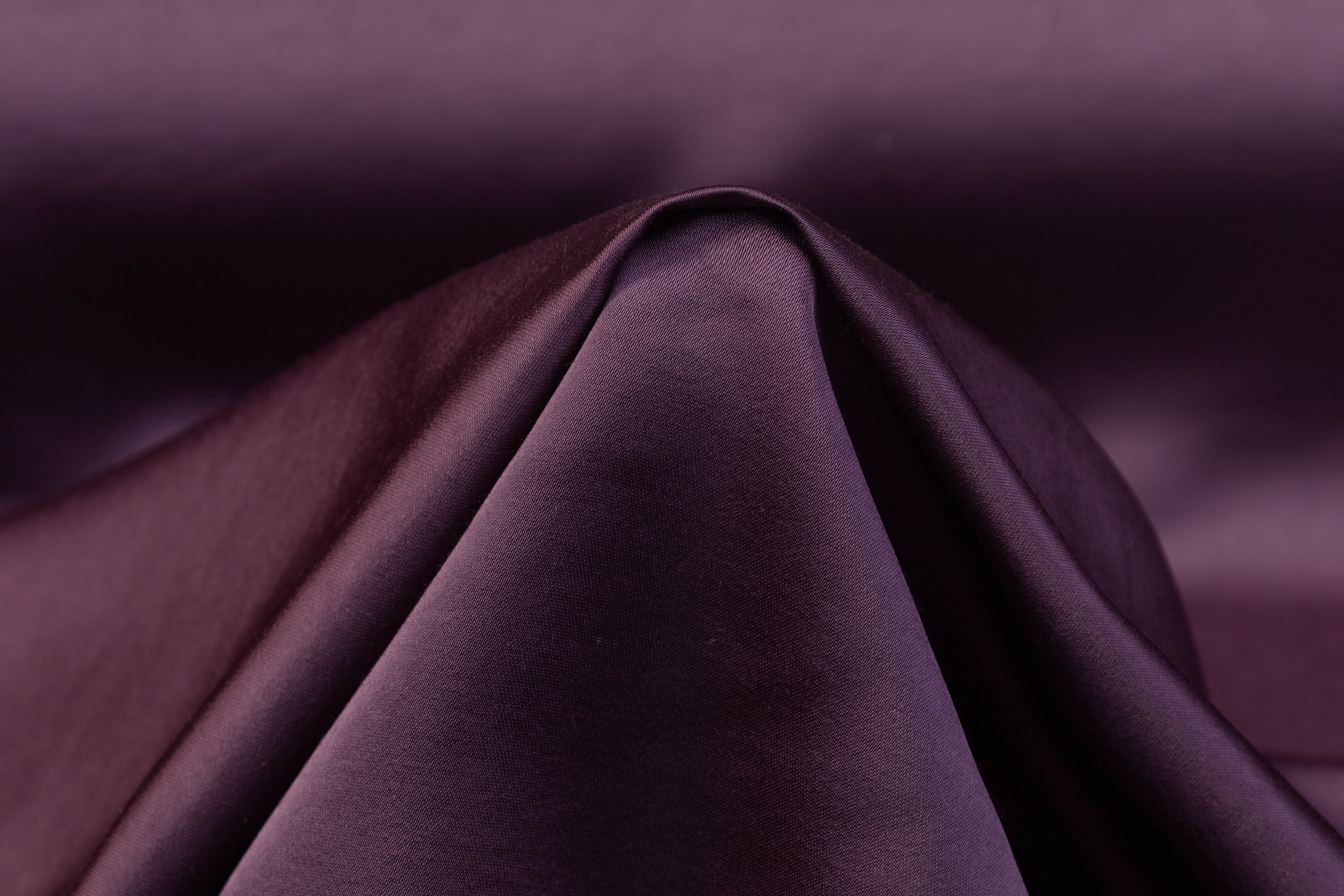 Heavy Viscose Acetate Charmeuse - Deep Purple