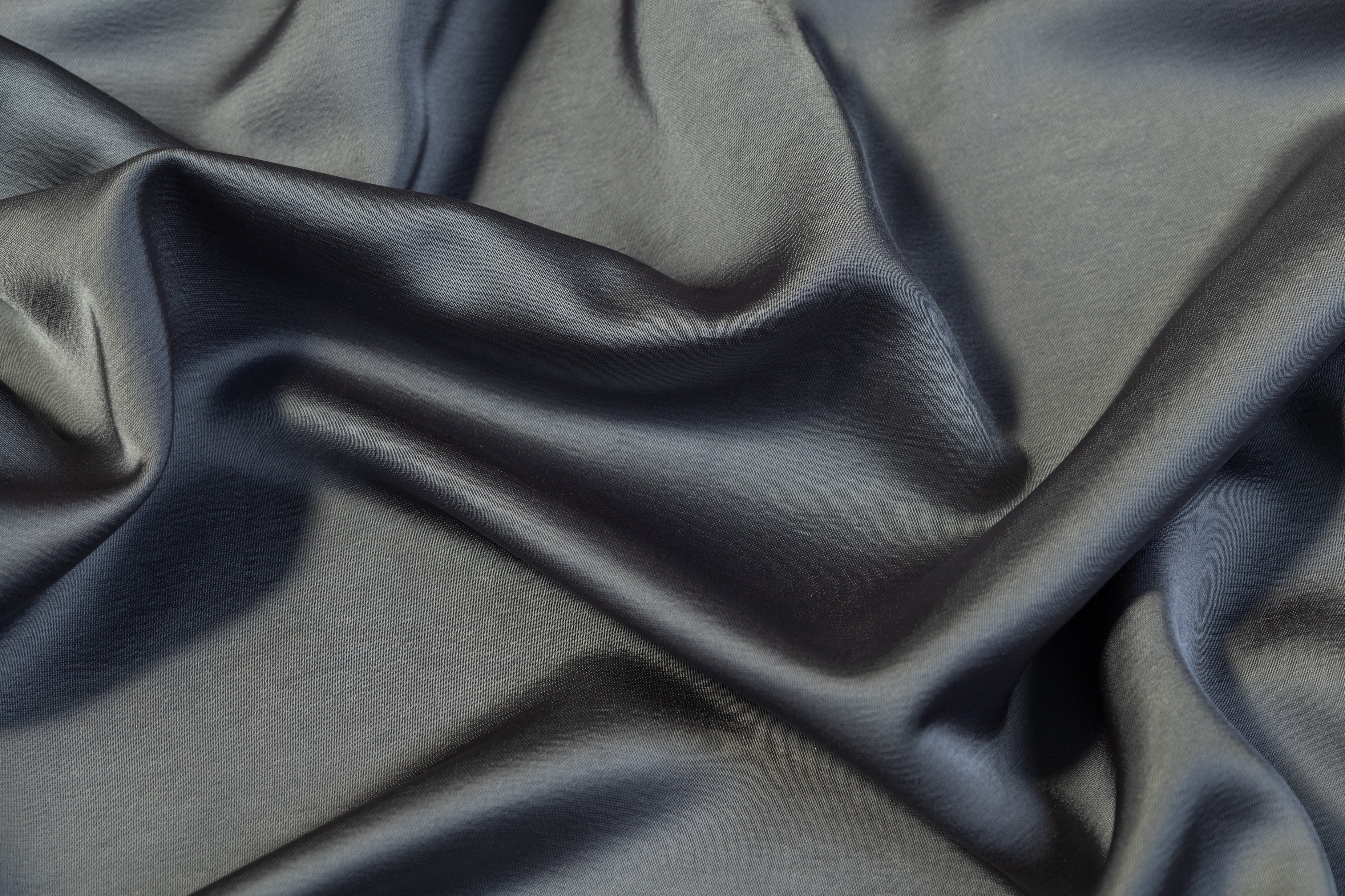 Heavy Viscose Acetate Charmeuse - Dark Gray