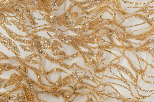 Black & Gold Floral Border Lace Fabric – Prism Fabrics & Crafts
