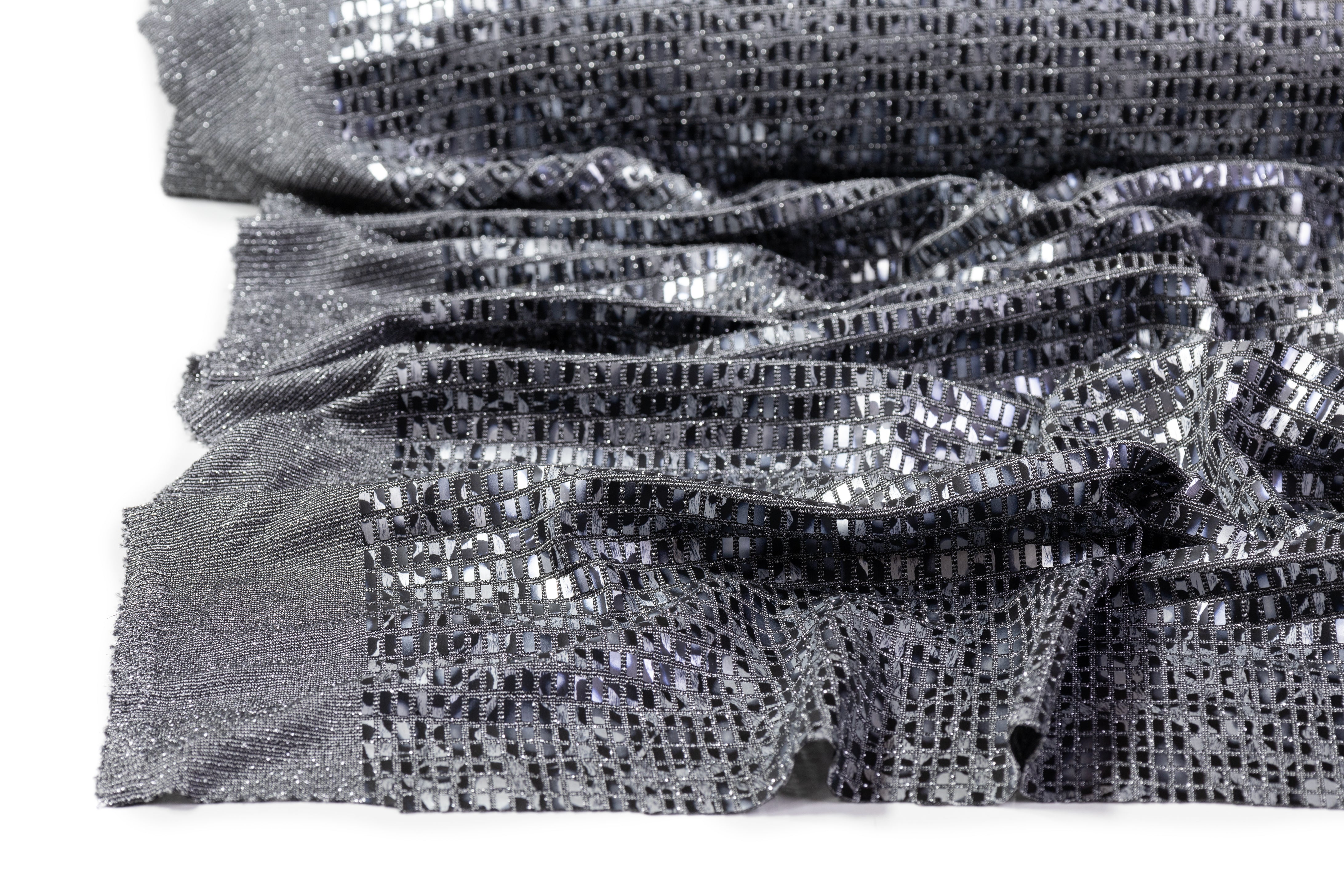 Spangled Metallic Italian Knit - Gray / Silver
