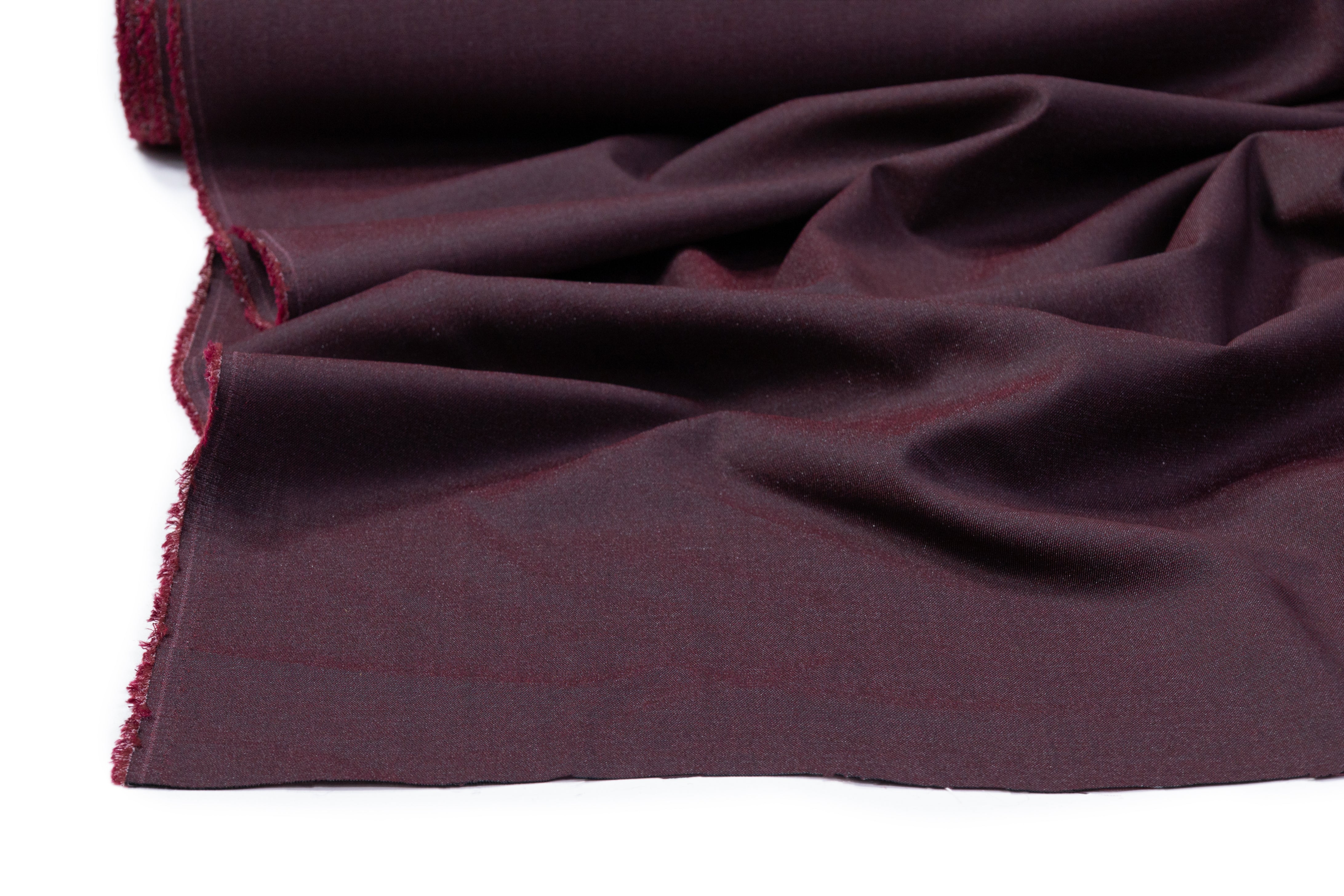 Guabello - Italian Wool Blend Suiting - Burgundy
