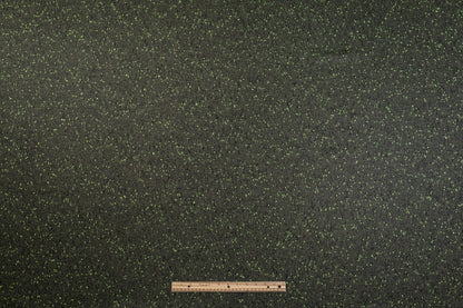 Speckled Italian Wool Blend - Green / Black