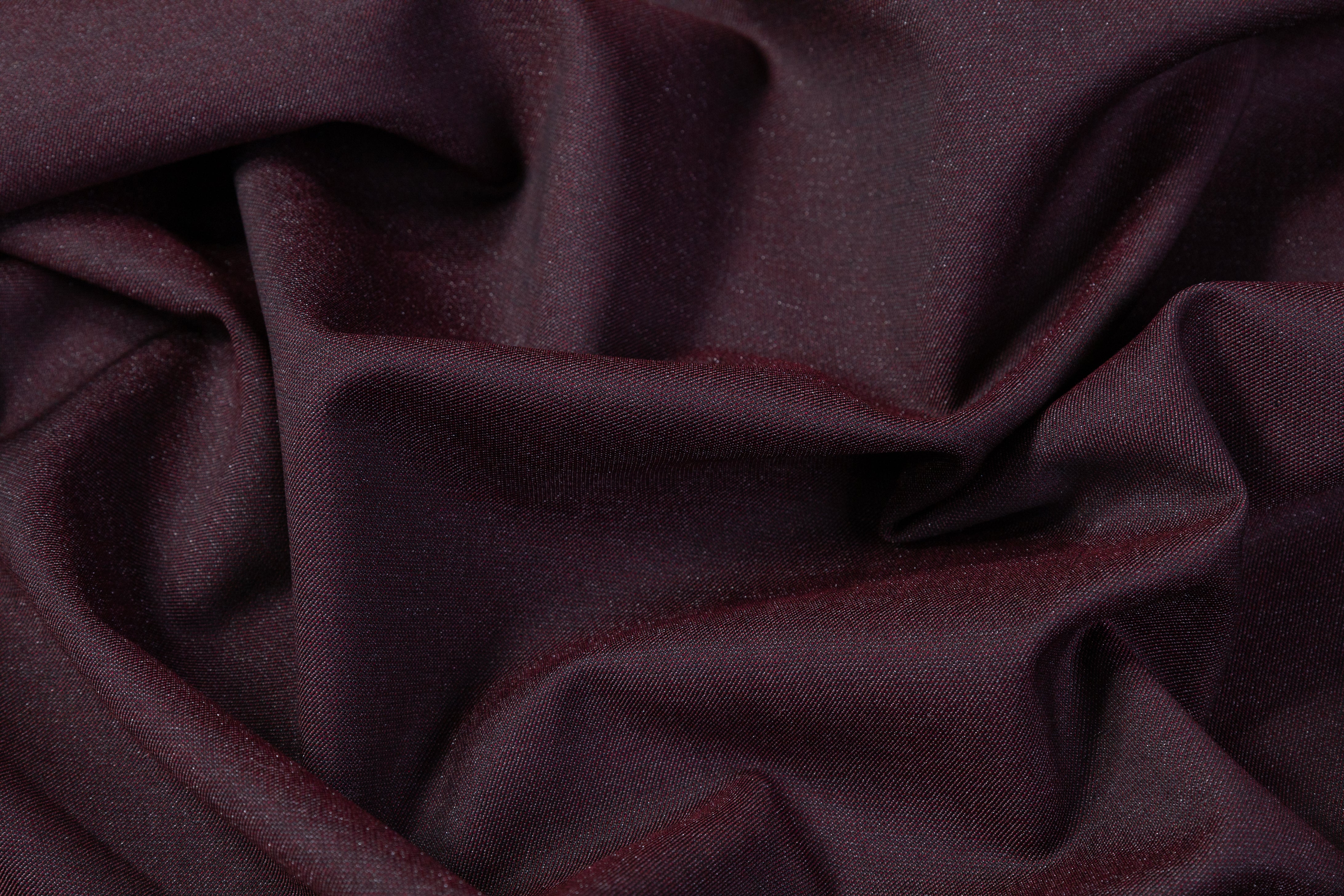 Guabello - Italian Wool Blend Suiting - Burgundy