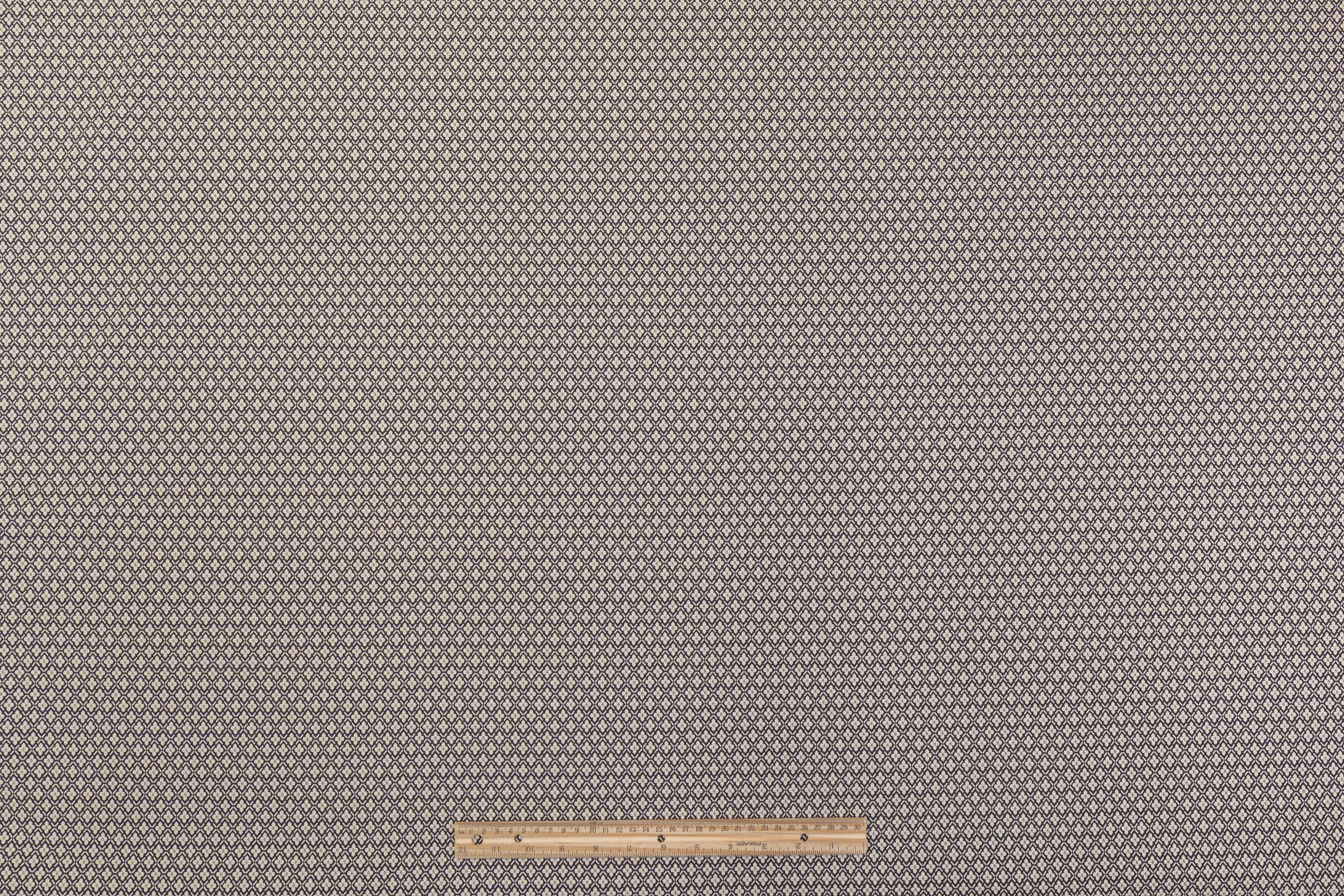 Diamond Clover Stretch Brocade - Gray / Stone