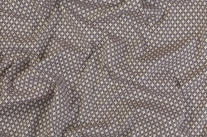 Diamond Clover Stretch Brocade - Gray / Stone