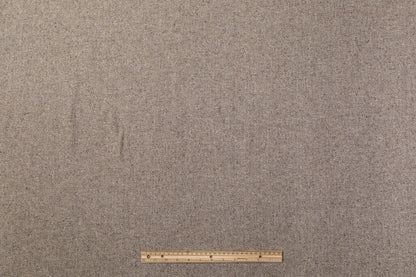 Herringbone Tweed Italian Wool Coating - Gray / Brown