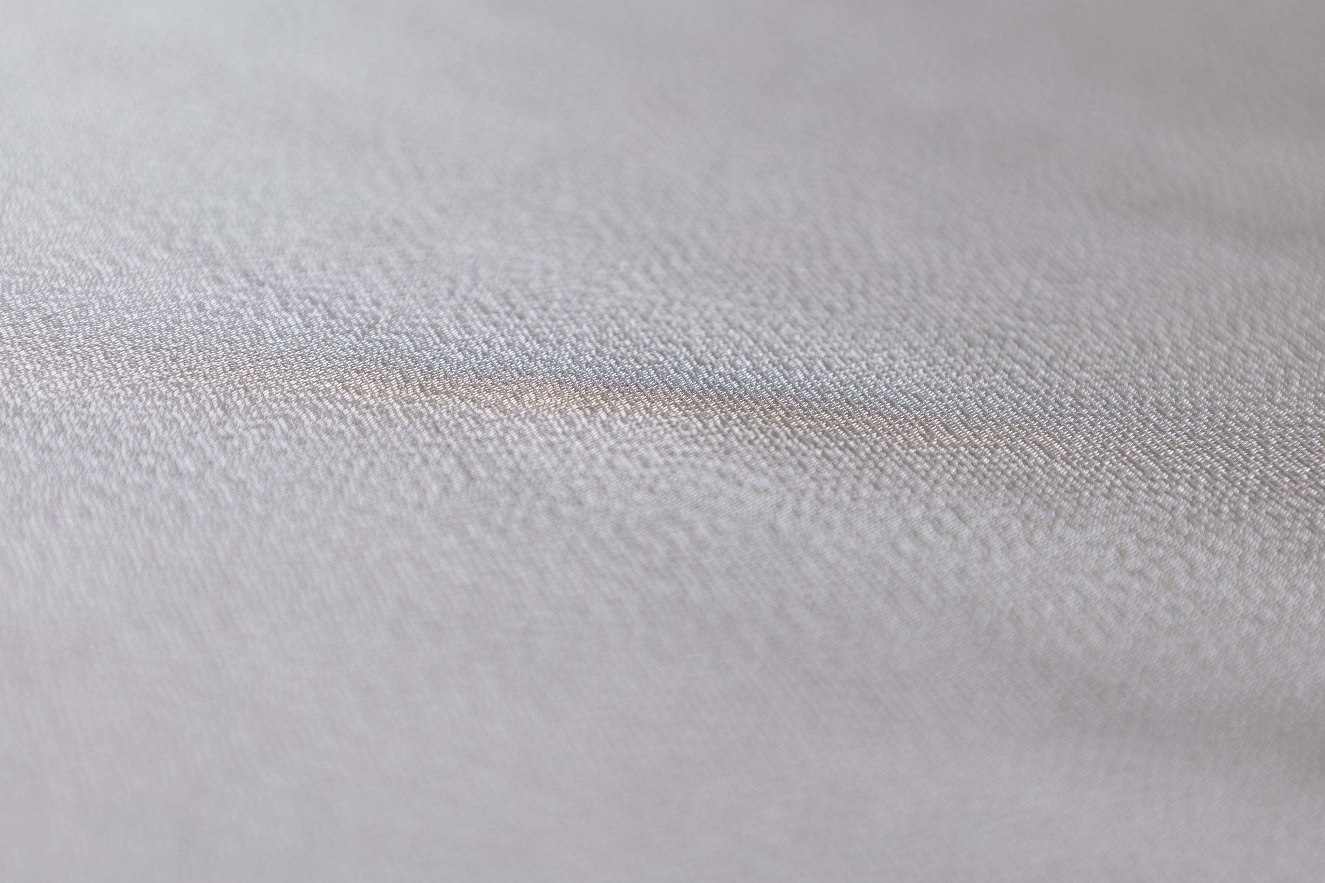 Heavy Italian Silk Crepe Lamé - Silver / Taupe